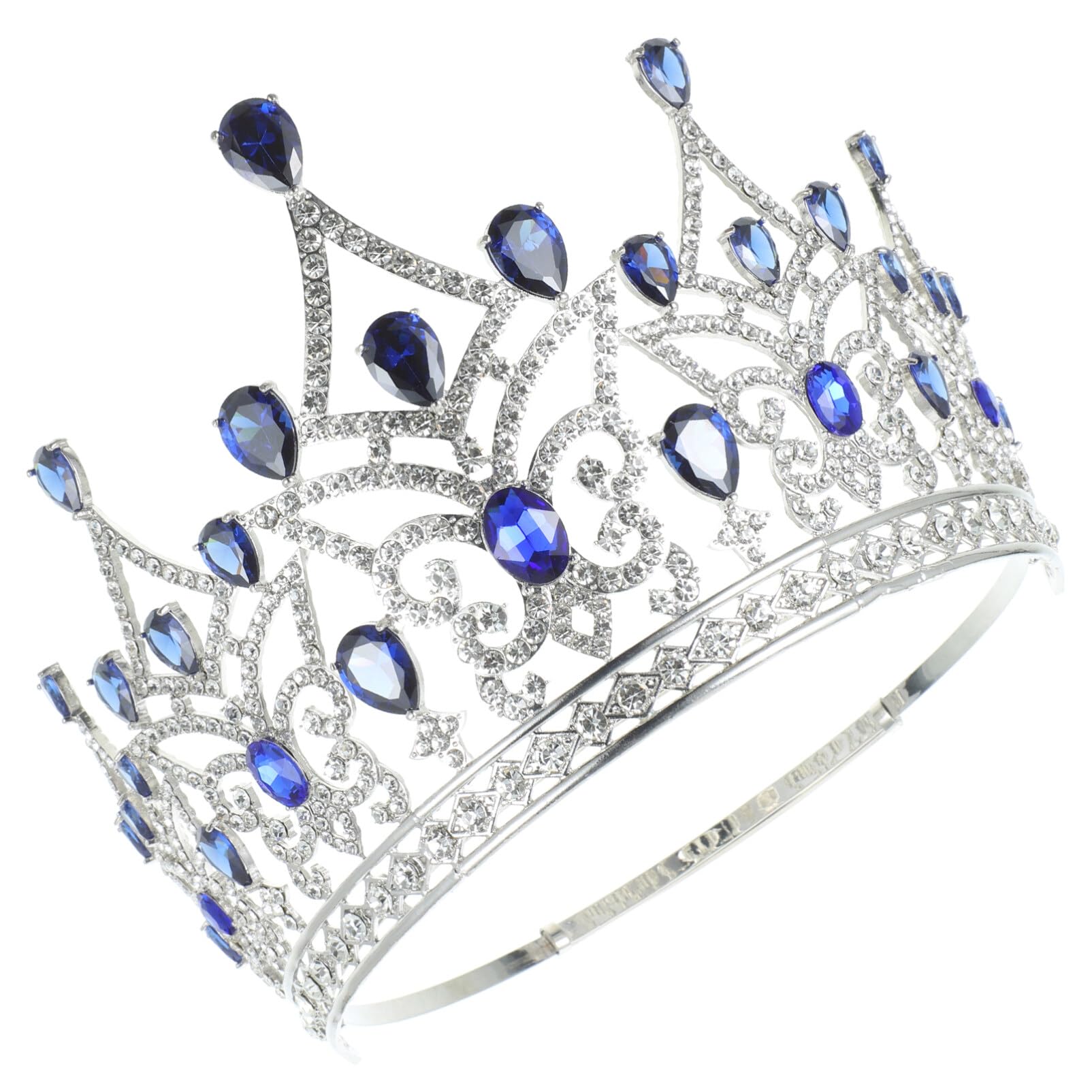 Amosfun Crown Hair Jewelry for Women - Elegant Bridal Hair Accessories, Wedding Headband, Birthday & Cosplay Accessories with Oversized Zircon Design | Perfect for Weddings, Parties, Prom, and Special Occasions
