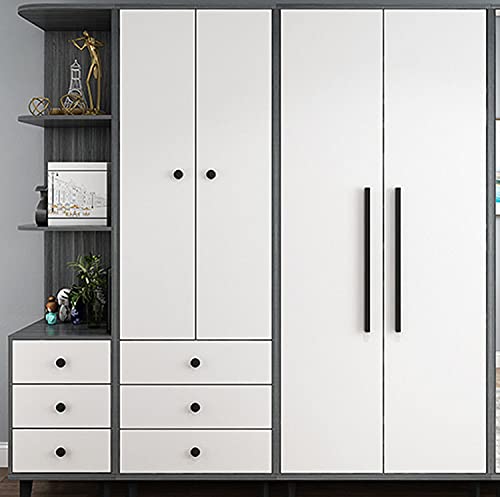 Solid Aluminum Alloy Cabinet Pulls - 3.1 Inch Metal Drawer Handles (6 Pack) for Wardrobe, Kitchen Cabinets, Dresser, Nightstand & Furniture - Durable Hardware for Home & Office Organization