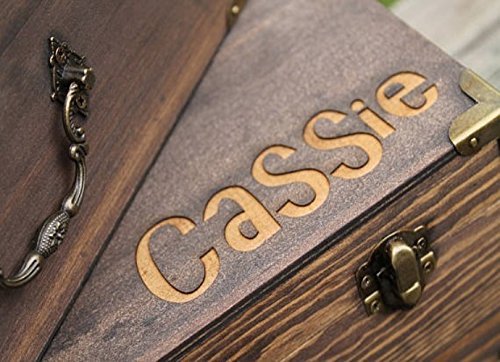 Unique Wooden Groomsmen Gift Box for Men - Rustic Wedding Keepsake Box - Perfect for Best Man, Bridal Party & Anniversary Gifts - Great for Storing Rings, Watches & Memorabilia