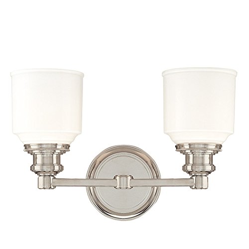 Polished Nickel Bathroom Vanity Light Fixture - 14