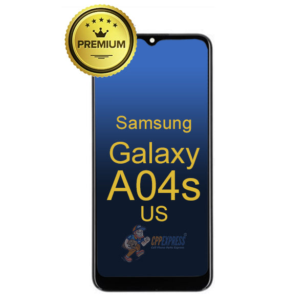 Samsung Galaxy A04S US Version LCD Touch Screen Digitizer Assembly - Black Replacement Part for DIY Repair | Perfect for Cracked or Unresponsive Screens