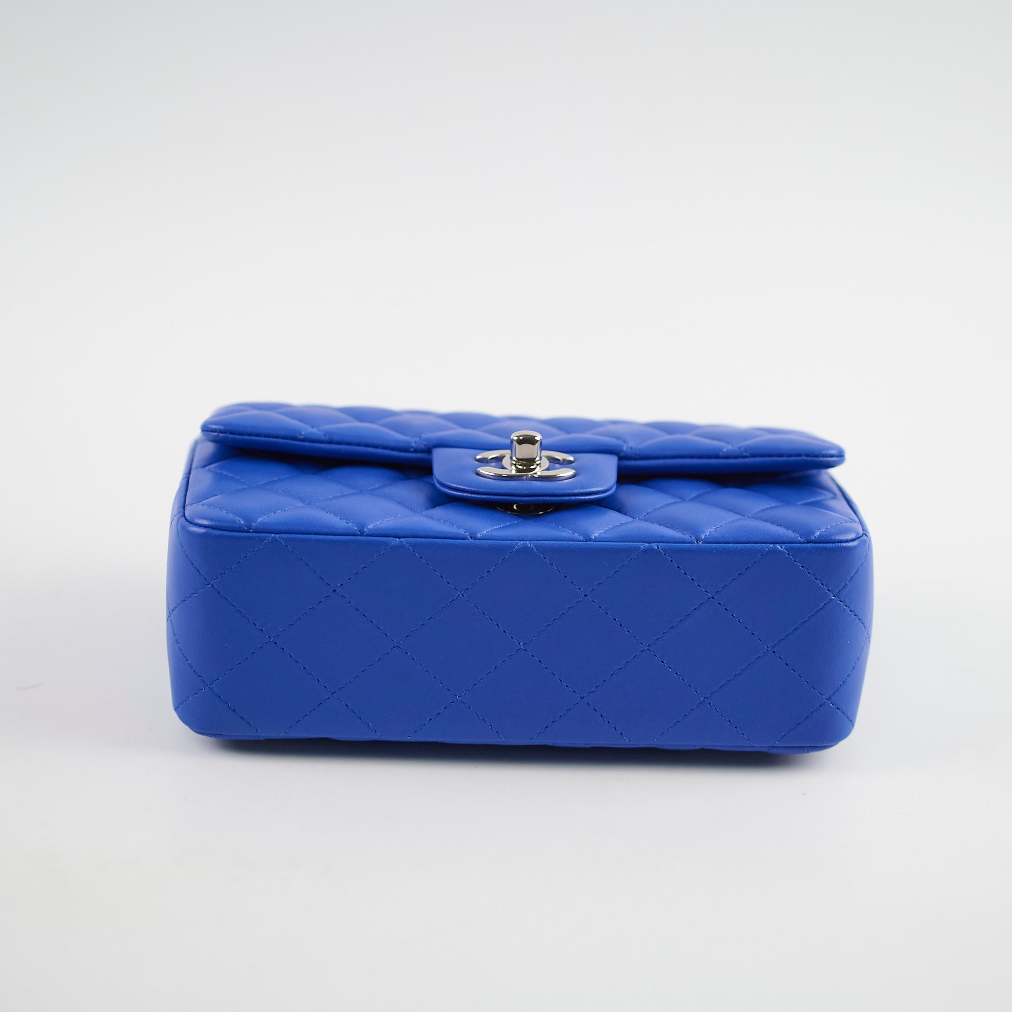Chanel Mini Rectangular Flap Bag in Blue - 27 Series | Luxury Designer Crossbody Bag for Women | Perfect for Evening Parties, Date Nights & Special Occasions