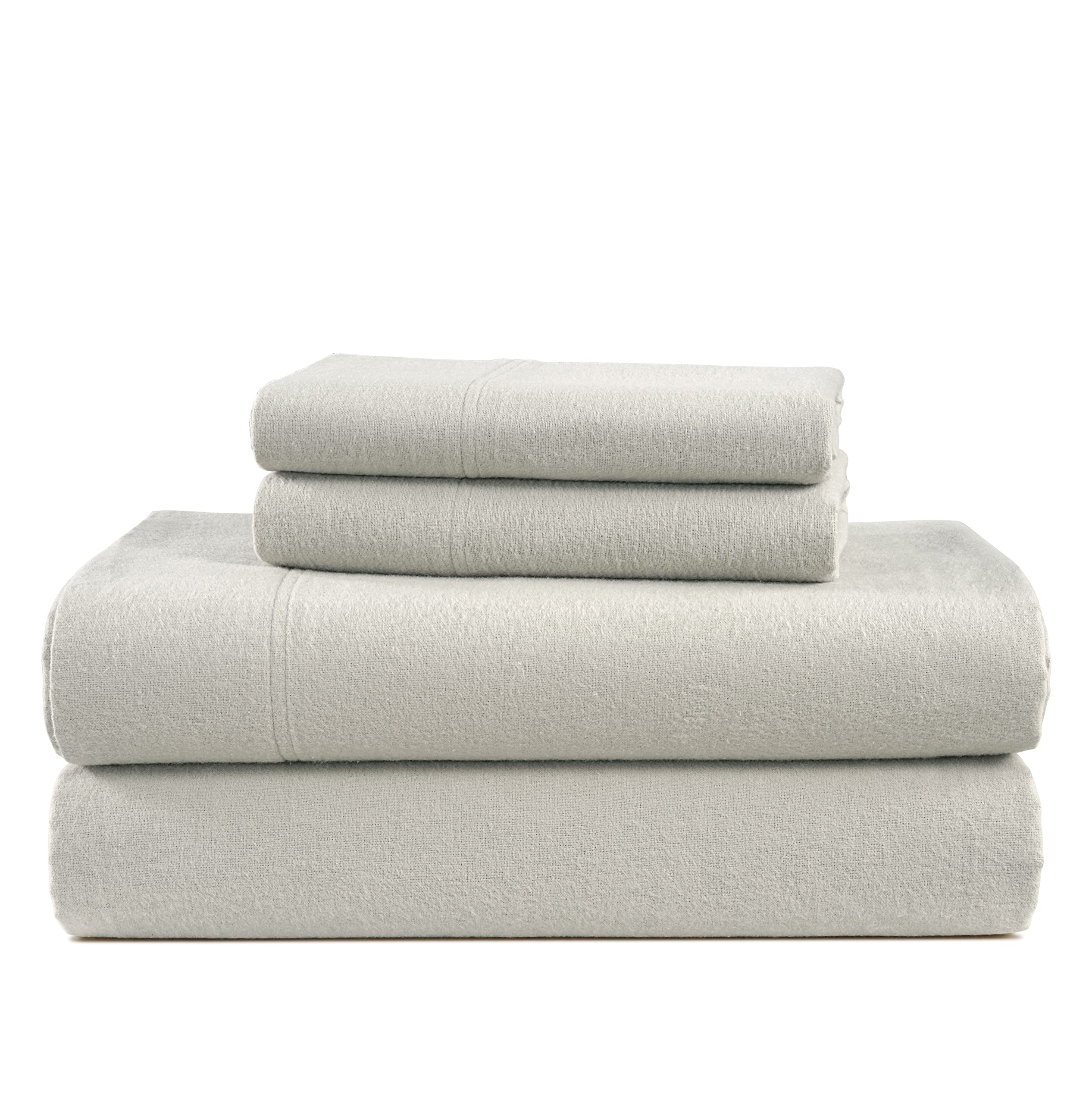 100% Cotton Flannel Sheets Set - Full Size, 4-Piece Bedding for Cozy Sleep