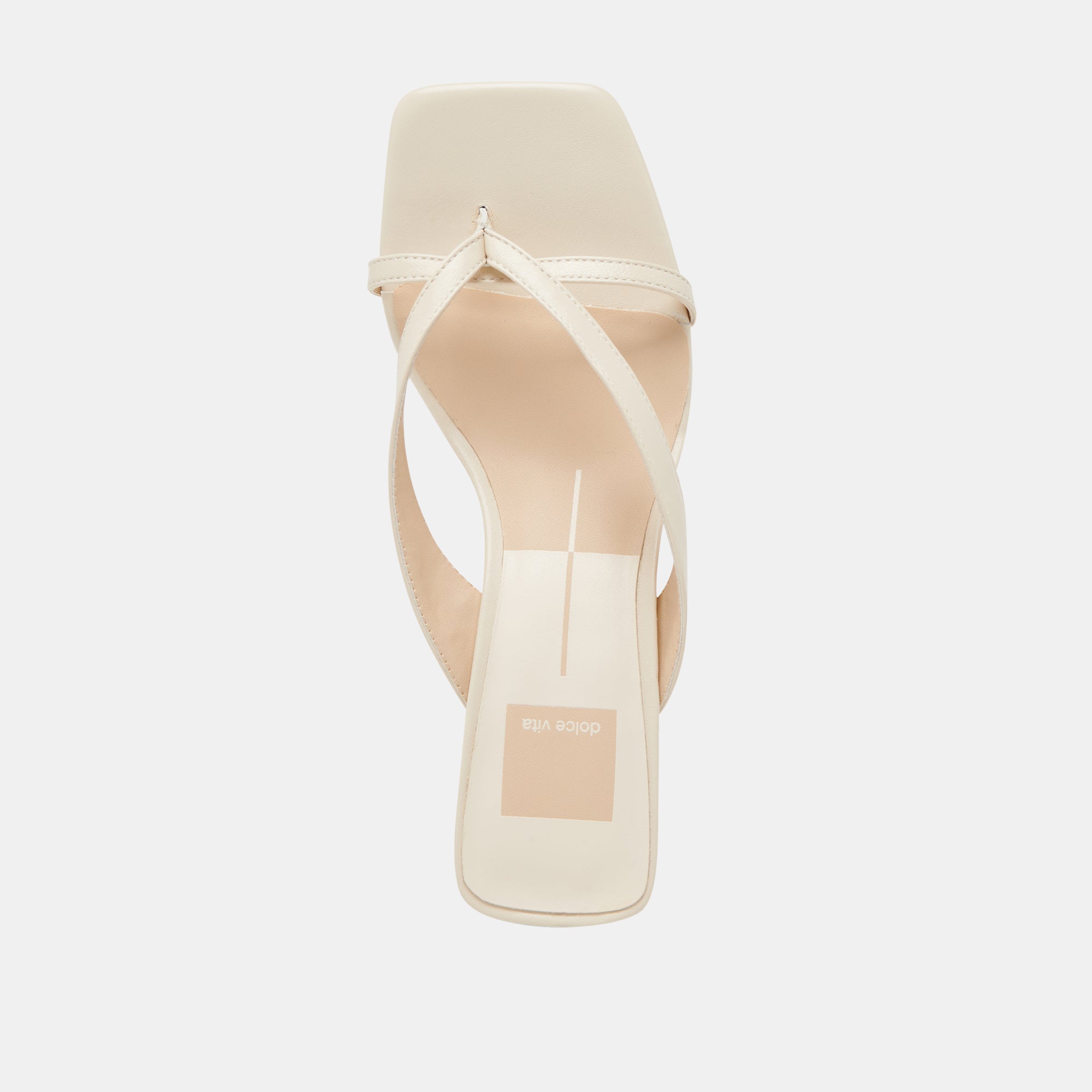 BREVEL Wide Heels Off White Leather - Comfortable & Stylish Women's Shoes for Work, Party & Everyday Wear