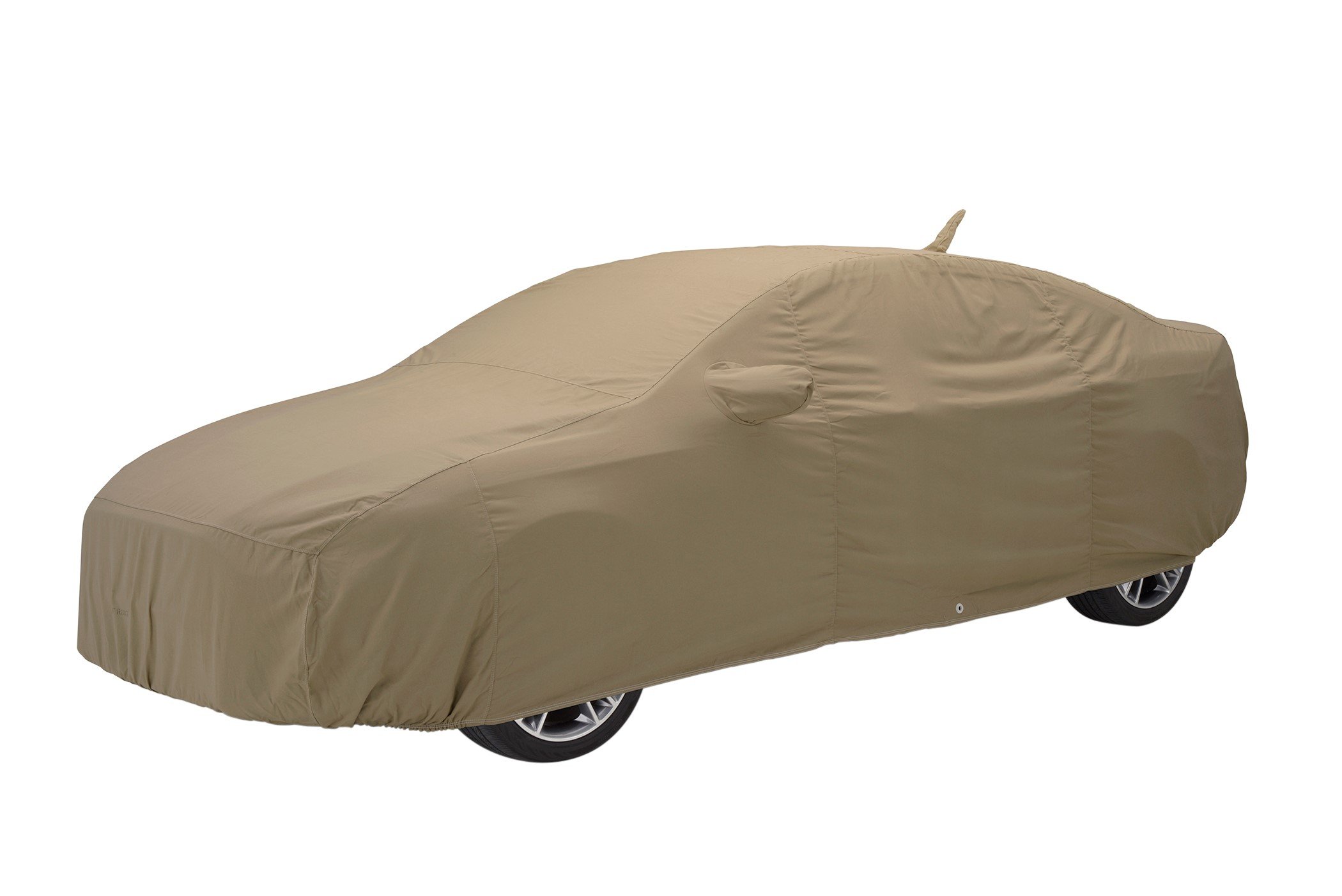Covercraft Custom Fit Car Cover - Tan Flannel for All-Weather Protection | Durable UV-Resistant Outdoor Car Cover | Perfect for Parking, Storage & Travel