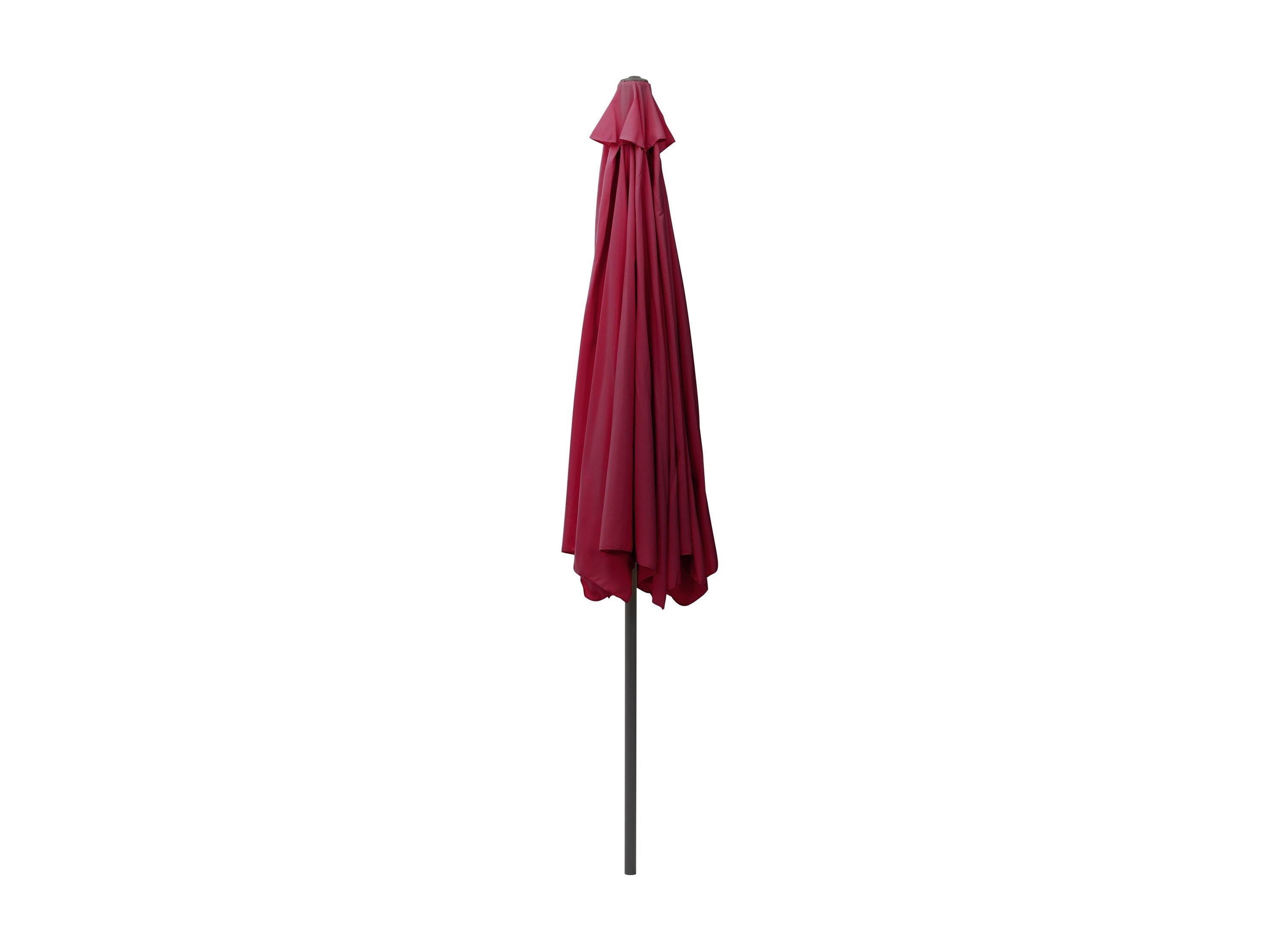 10ft Round Wine Red Patio Umbrella - Outdoor Sun Shade for Garden, Poolside, Deck, and Restaurant Use