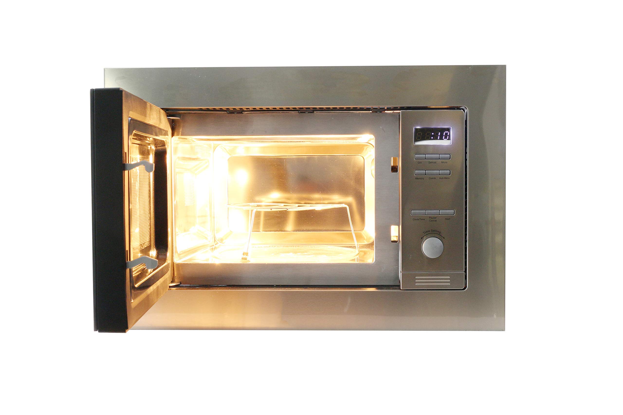 Equator 0.8 cu.ft. Compact Countertop Microwave Oven with Grill Function - Renewed - Perfect for Small Kitchens, Dorms & Apartments