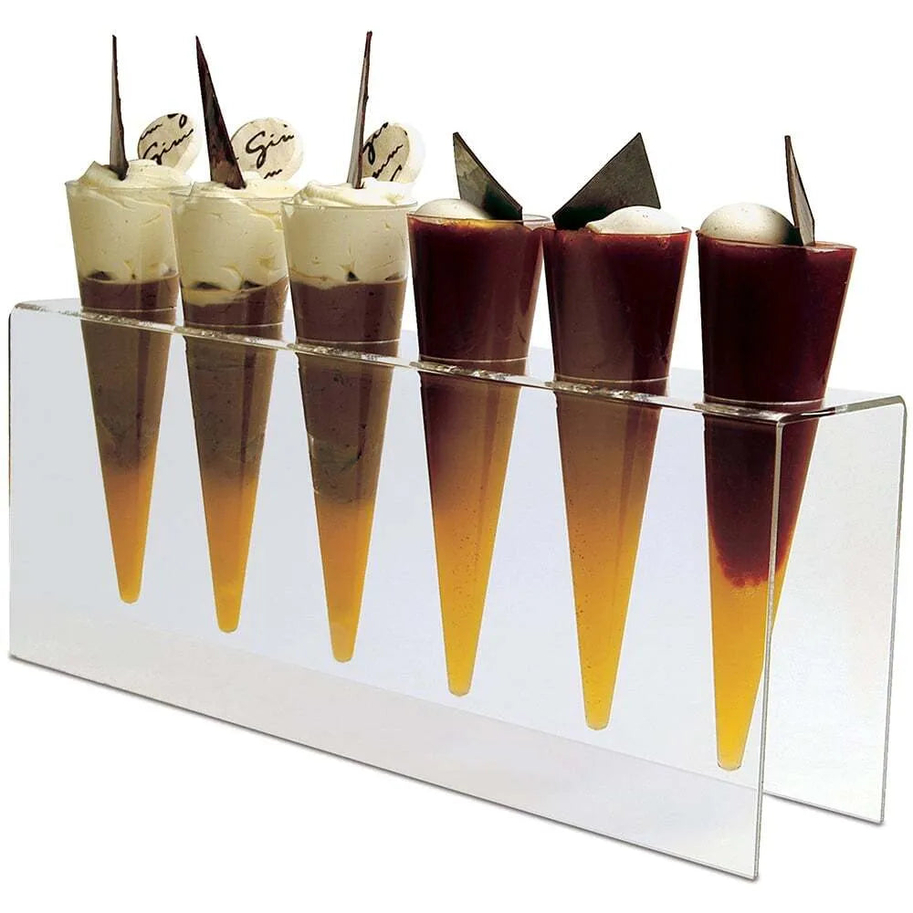 Comatec Plastic Stand Holder for 6 Flutes - Perfect for Kitchen, Bar & Restaurant Organization