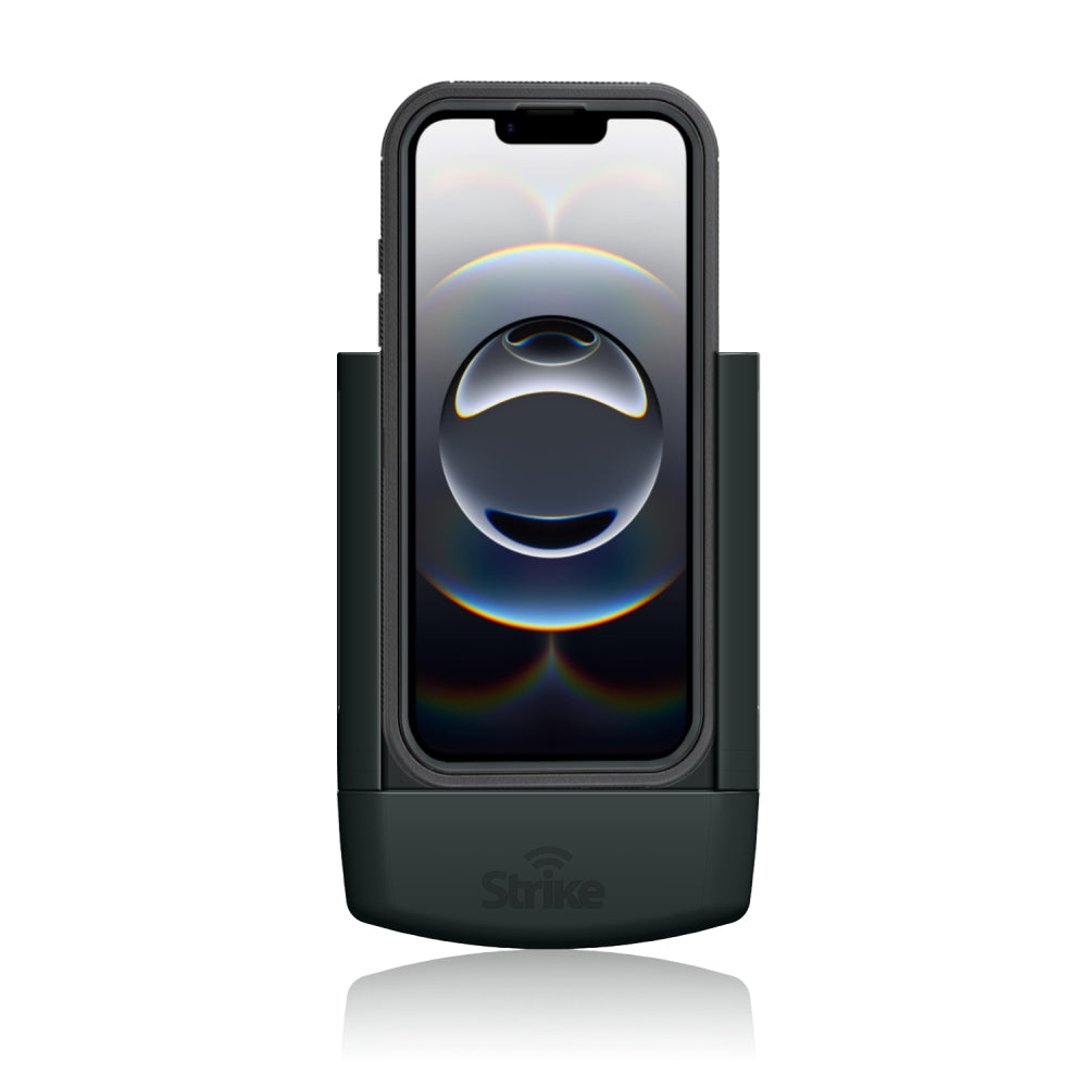 iPhone 16e Car Mount Holder - Compatible with Strike Rugged Case - Secure Phone Cradle for Driving, Commuting & Road Trips