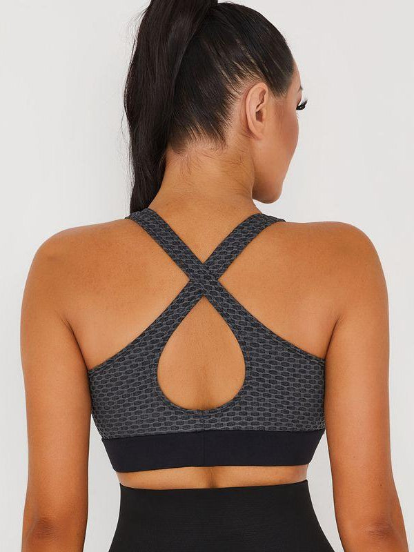 ZASUWA Women's Cross Back Sports Bras - Comfortable Workout Tops for Yoga, Running & Gym - TikTok Trendy Activewear for Women