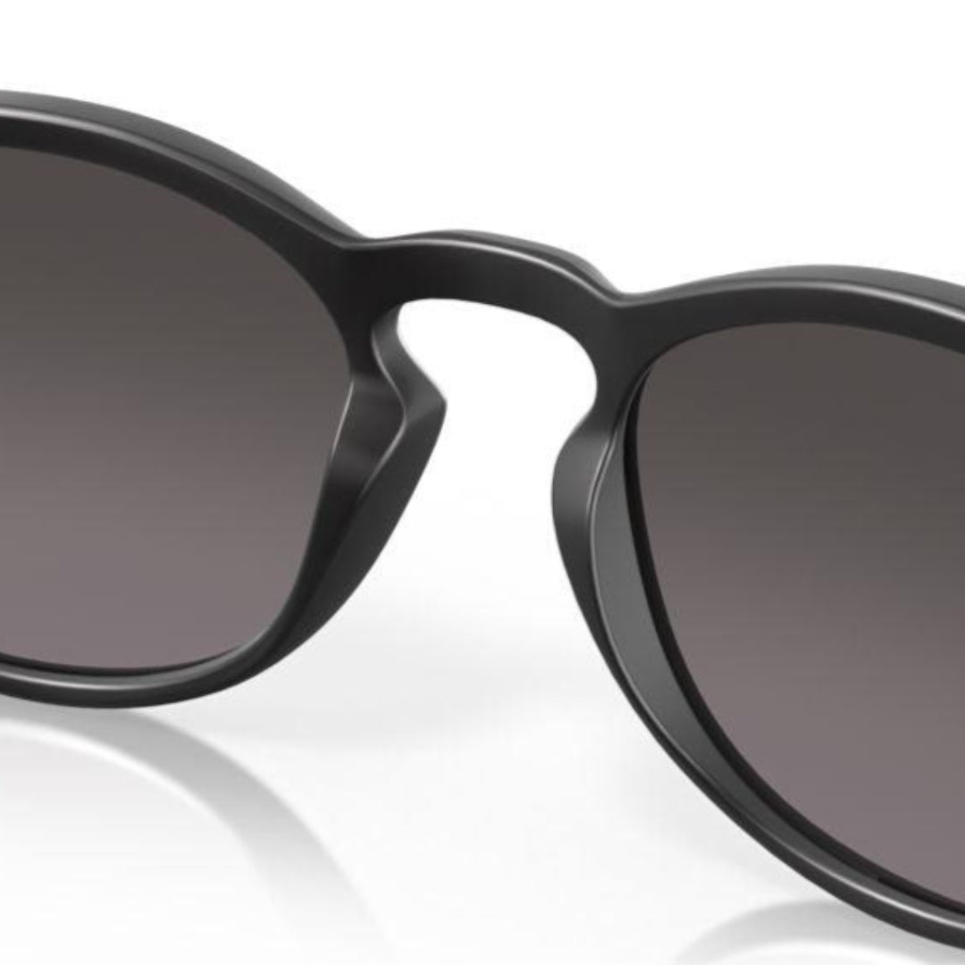 Oakley Pitchman R Sunglasses - Satin Black Frame with Prizm Grey Gradient Lenses (Model 0OO9439 943914) | Polarized Sports & Outdoor Eyewear for Running, Cycling & Driving