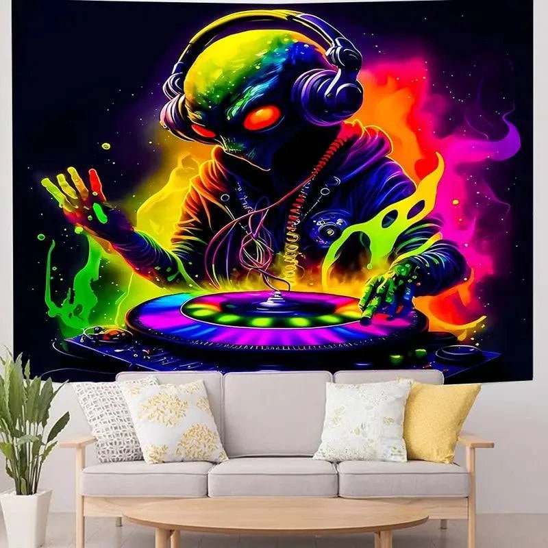 Alien DJ Headphones - Wireless Bluetooth Over-Ear Headphones for DJing & Music Lovers | Perfect for Studio Mixing, Gaming & Nightclubs