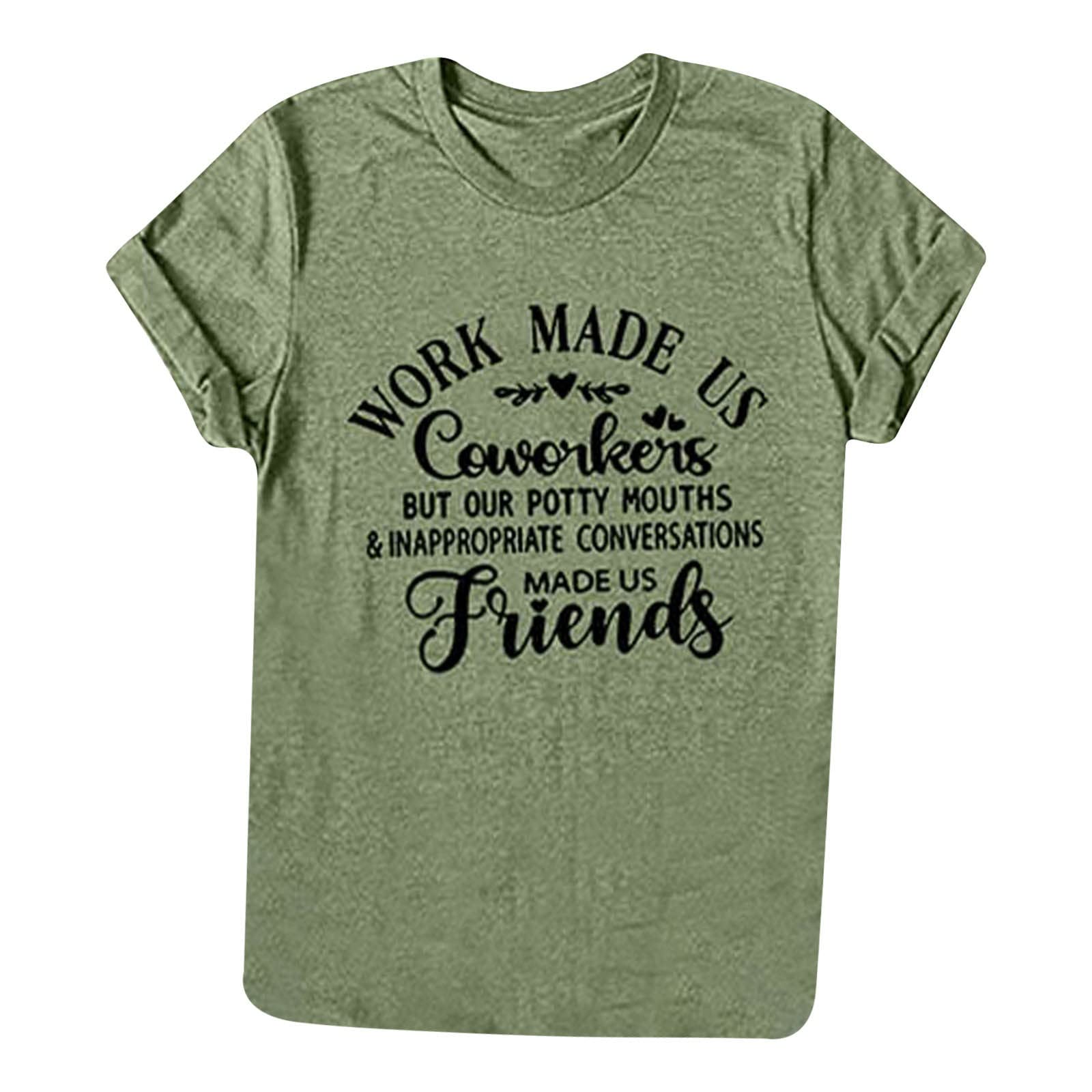 Funny Letter Print Women's Short Sleeve T-Shirt - Summer Casual Crew Neck Loose Fit Graphic Tee Top | Perfect for Beach Outings, Vacation Wear & Everyday Comfort