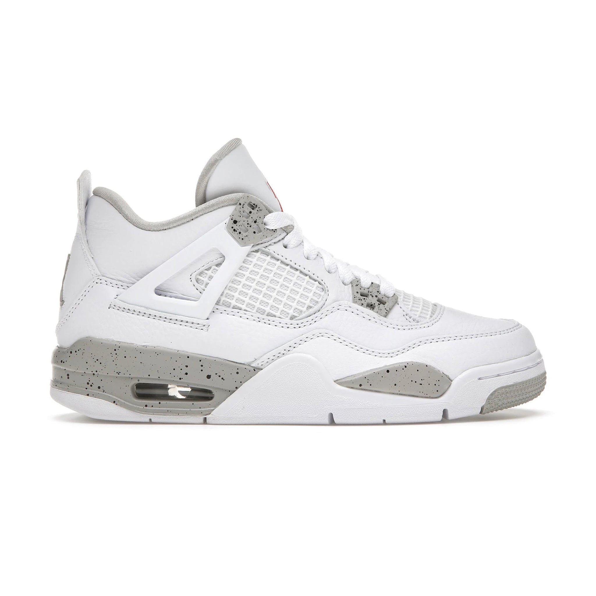 Air Jordan 4 Retro White Oreo Sneakers (2021) - GS Size for Kids - Perfect for Basketball, Streetwear & Casual Outfits