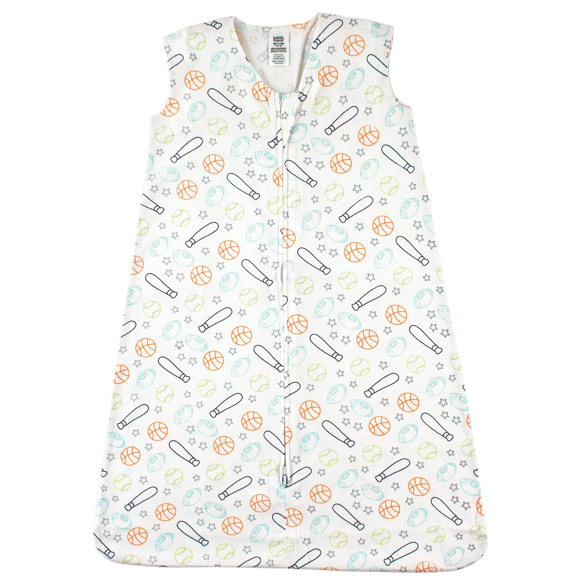 Luvable Friends Unisex Baby Sleeveless Jersey Cotton Sleeping Bag - Soft & Breathable Infant Sleep Sack Blanket for Newborns & Toddlers - Perfect for Nursery, Daycare & Travel