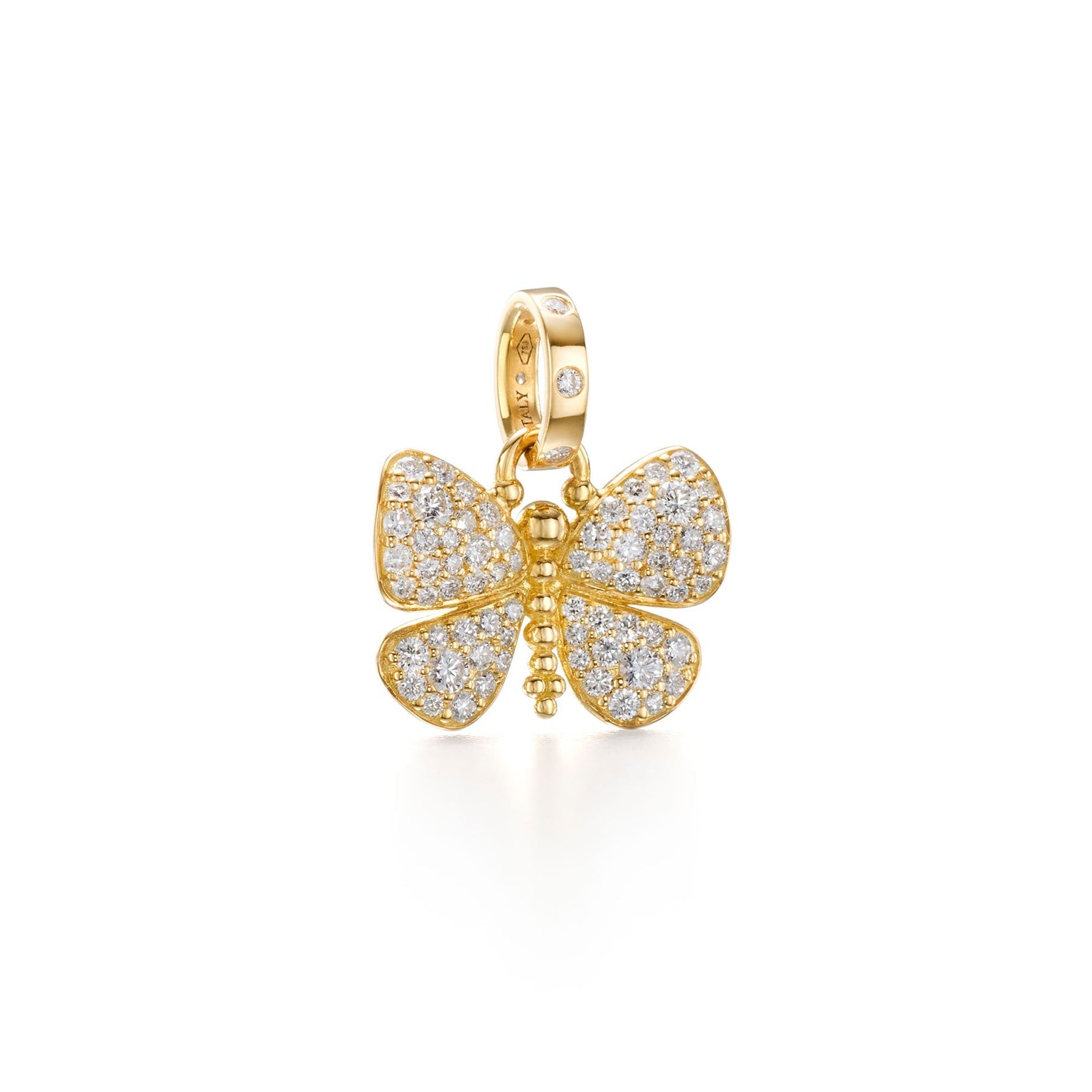 Temple St. Clair Snow Butterfly Pendant Necklace - 18K Gold Plated Butterfly Jewelry for Women - Elegant Gift for Birthday, Anniversary & Valentine's Day - Perfect for Everyday Wear & Special Occasions