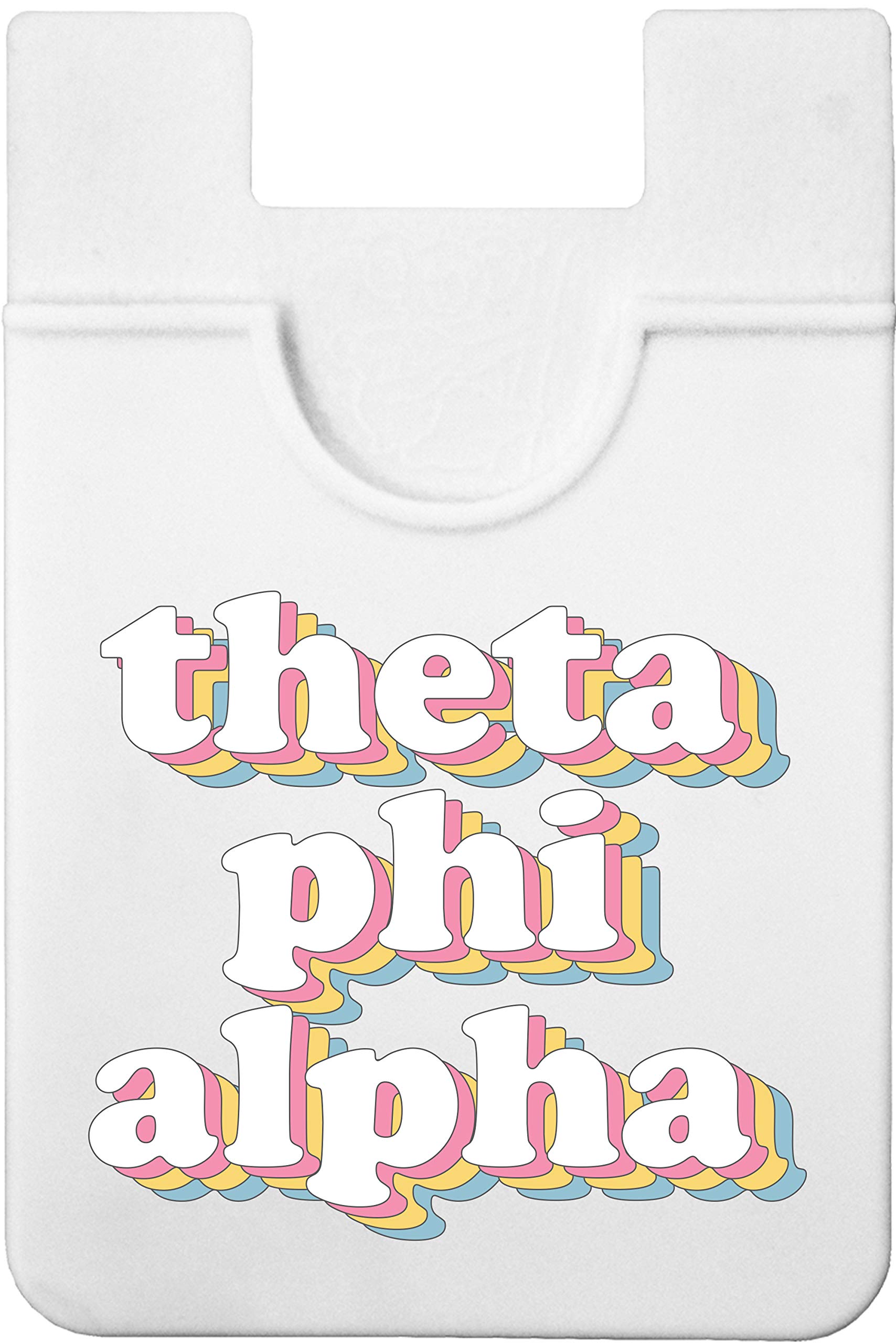 Theta Phi Alpha Sorority Koala Pouch - Retro Design Slim Phone Wallet with Card Holder - Ultra Thin & Lightweight Stick-On Case for iPhone & Android - Perfect for Cards, Cash & Campus Life