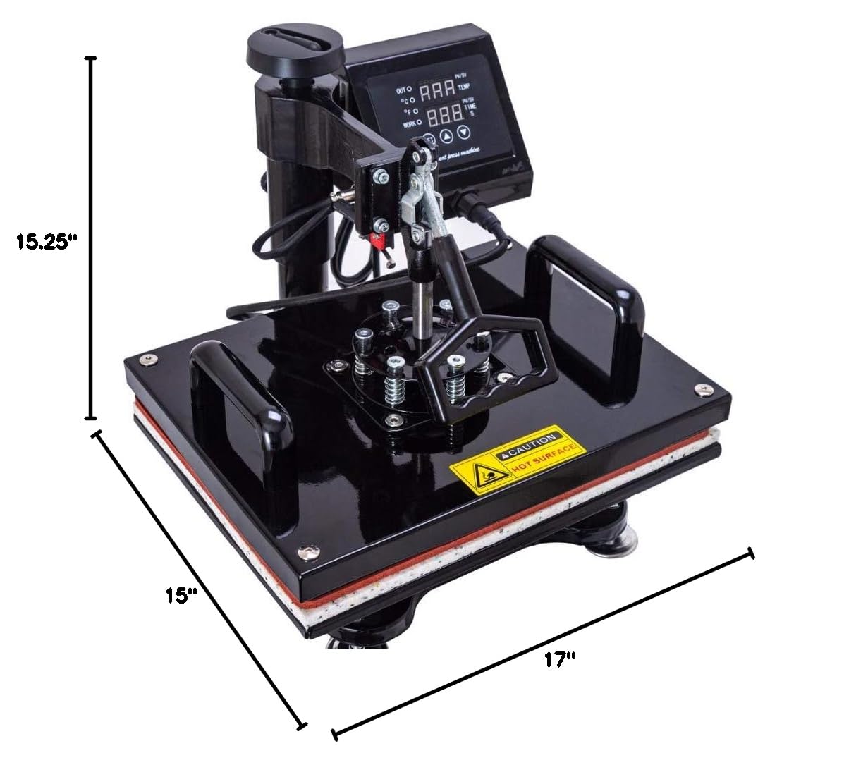 8 in 1 Combo Heat Press Machine 38X38 - Sublimation & Heat Transfer for T-Shirts, Mugs, Caps, Phone Cases - Perfect for DIY Crafts & Small Business Printing (EU Plug)