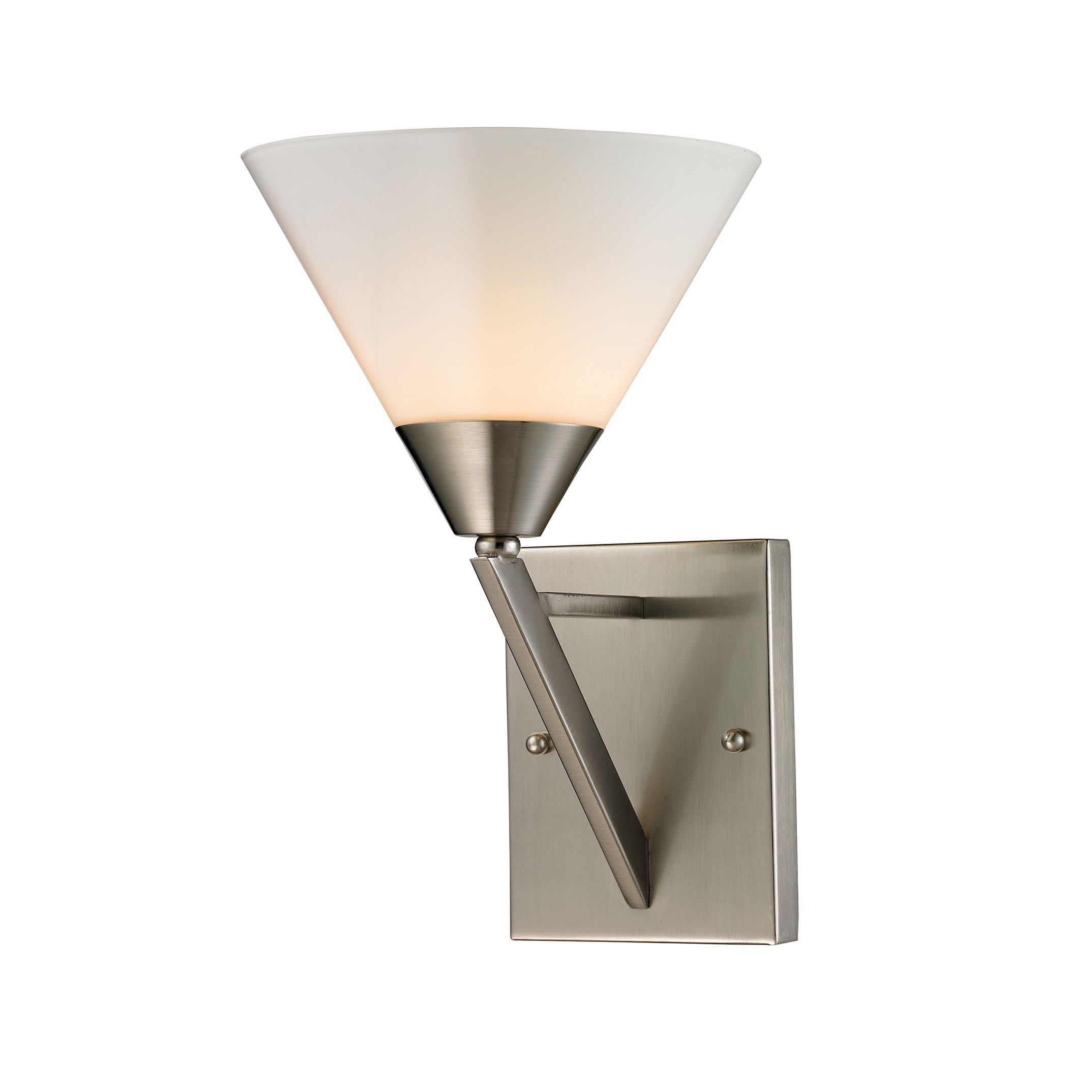 Cornerstone Lighting 2451WS/20 Tribecca 1-Light Wall Sconce in Brushed Nickel - Perfect for Bedroom, Hallway, and Living Room Wall Decor