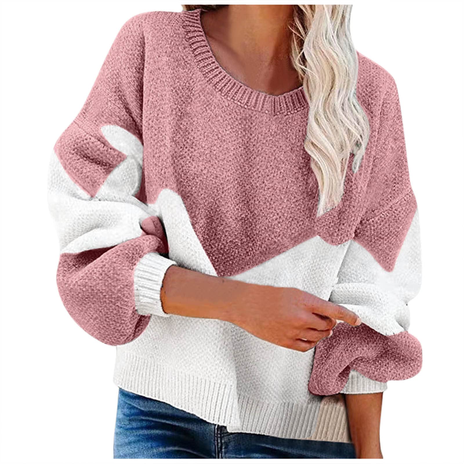 Women's Striped Open Front Cardigan Sweater - Loose Fit Long Sleeve Pullover with V-Neck & Irregular Hem - Casual Knit Coat for Fall/Winter Layering (Office, Date Night, Weekend Outfits)