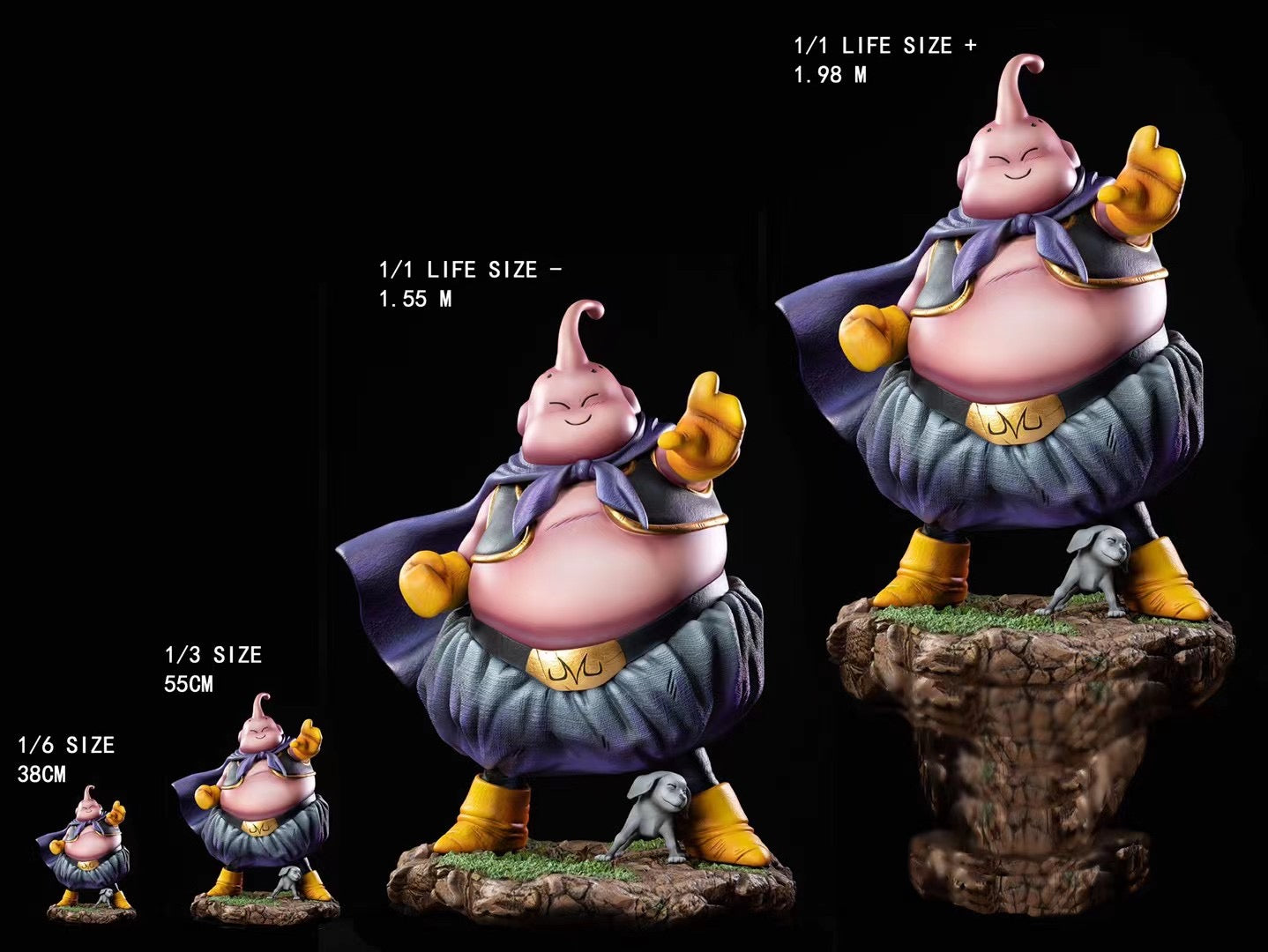 MO Studio Dragon Ball Z Fat Buu Action Figure - Collectible Anime Toy for Fans, Perfect for Display & Gifts