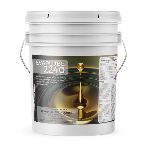 **General Chemical Metalworking Lubricant - Evaporating Vanishing Oil Film Fluid - Evap Lube 2240 - Synthetic Evaporative Fluids for Metal Stamping, Forming & Machining - 5 Gallon Bucket - Ideal for Automotive, Aerospace & Industrial Metal Fabrication**
