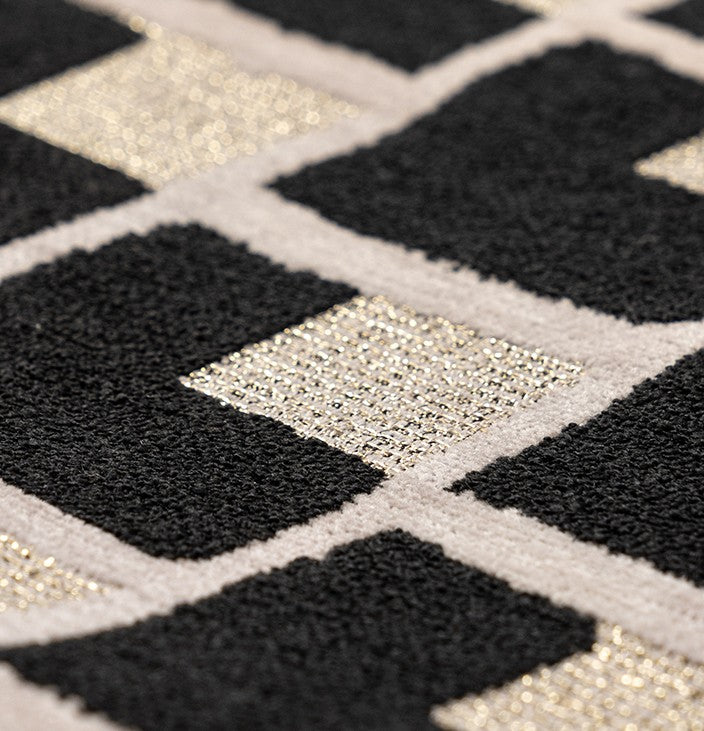 Modern Black Chequer Abstract Throw Pillows - Contemporary Large Decorative Couch Pillows for Living Room Sofa - Perfect for Home Decor, Lounge & Cozy Reading Nook