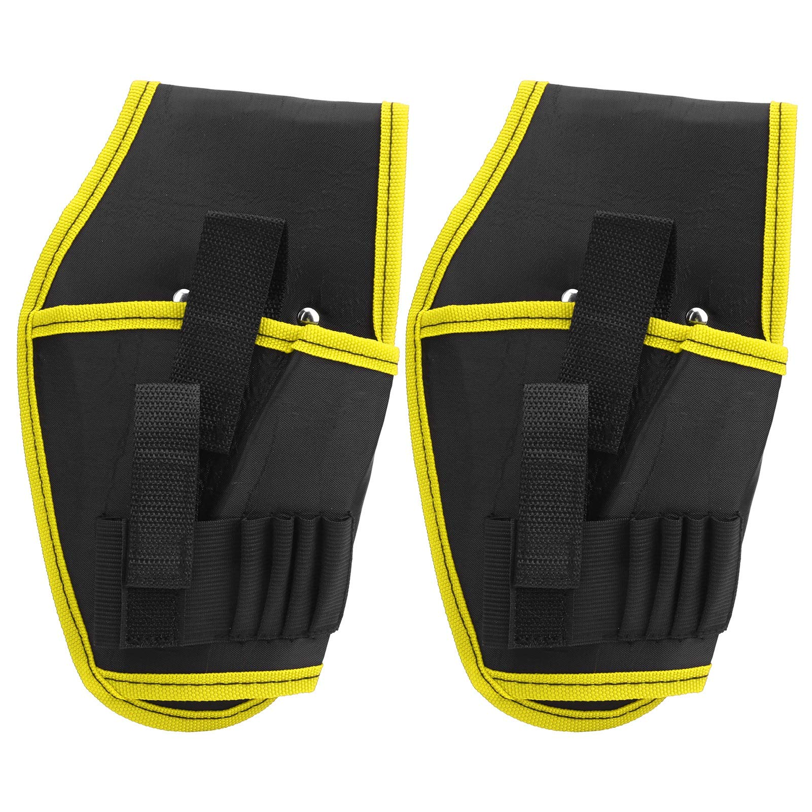 2PCS Electric Drill Belt Pouch - Portable Cordless Drill Tool Bag for Electricians & DIY Projects - Durable Multi-Pocket Organizer for Screwdrivers, Bits & Accessories (Perfect for Construction, Home Repair & Workshop Use)
