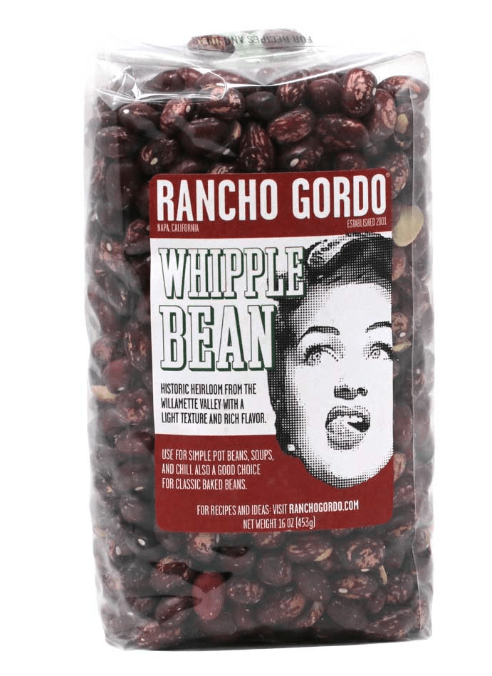 Organic Rancho Gordo Whipple Beans | Premium Heirloom Beans for Soups, Stews & Chili | Non-GMO, Gluten-Free | Perfect for Slow Cooking & Healthy Meals