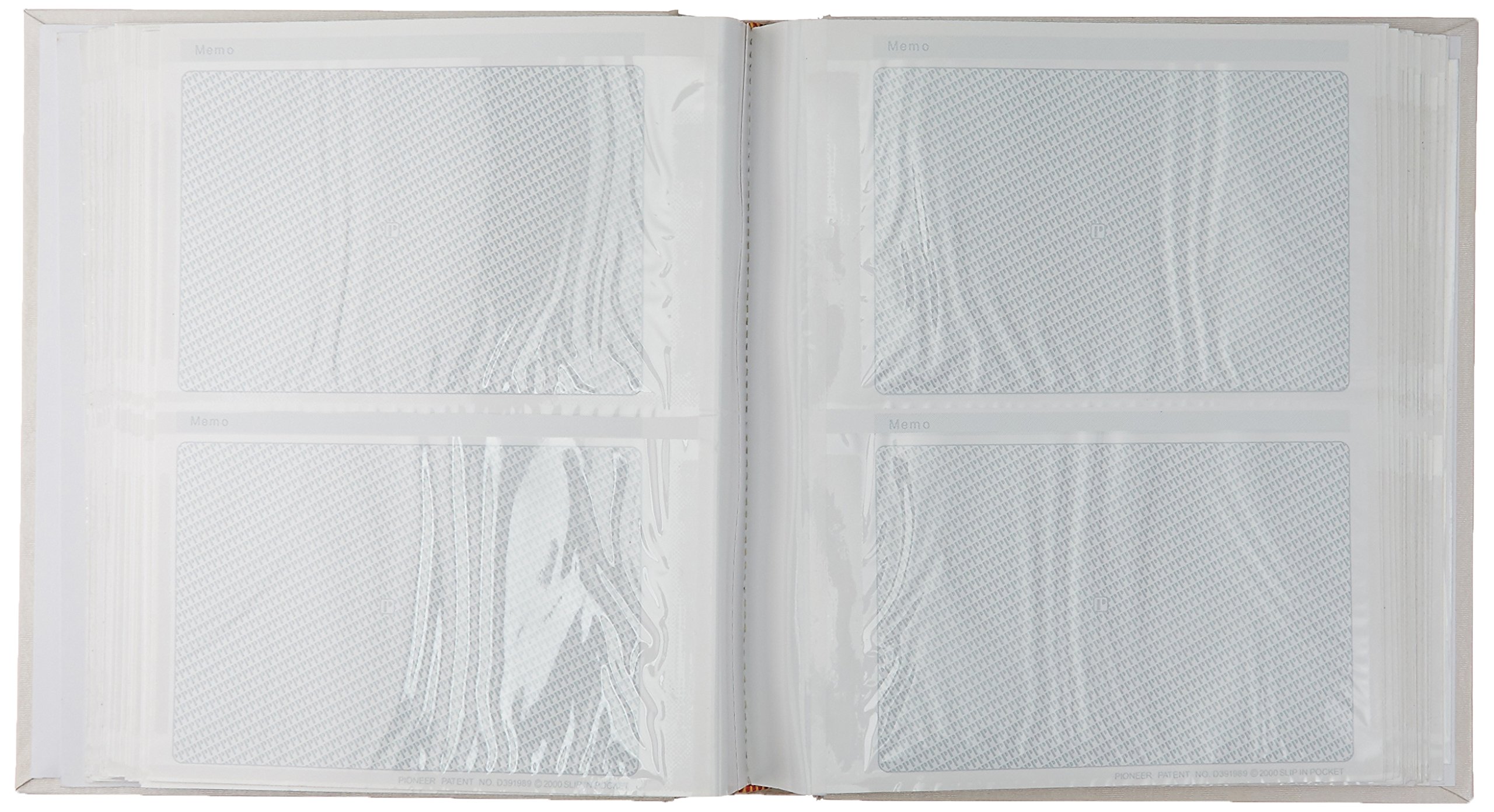 Pioneer Wedding Photo Album - White & Gold, Holds 200 4x6 Pics for Bridal Memories