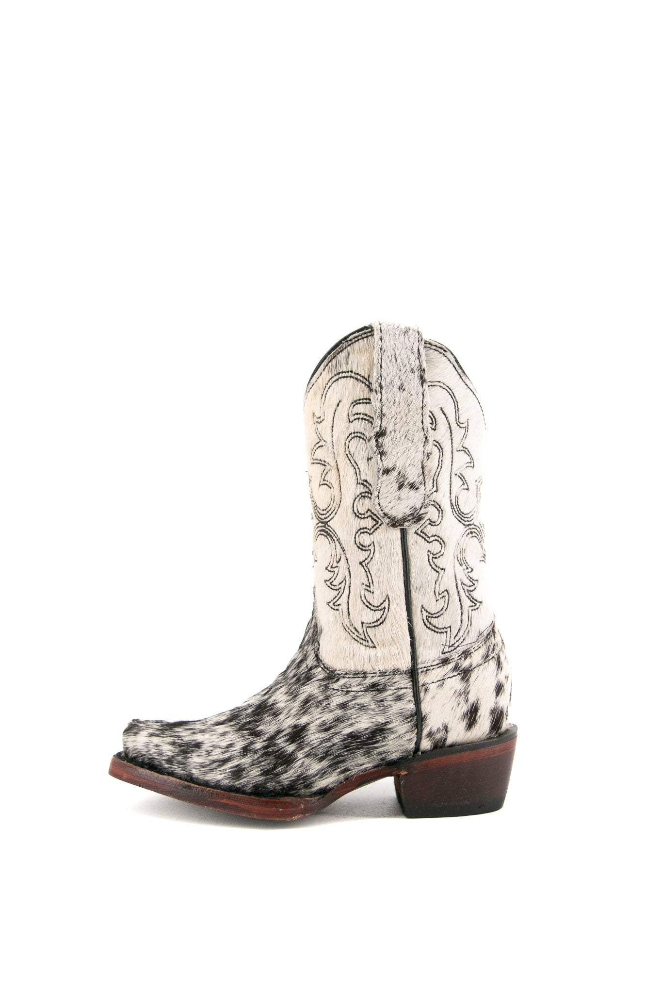 Little Katherine Genuine Cowhide Retro Cowgirl Boots for Women – Western Style Ankle Booties for Country Dancing, Rodeo & Fashion Outfits