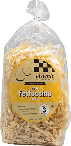 Al Dente Egg Fettucine Pasta - Premium 12 oz Pack of 2 | Authentic Italian Pasta for Gourmet Cooking, Family Dinners & Restaurant-Quality Meals