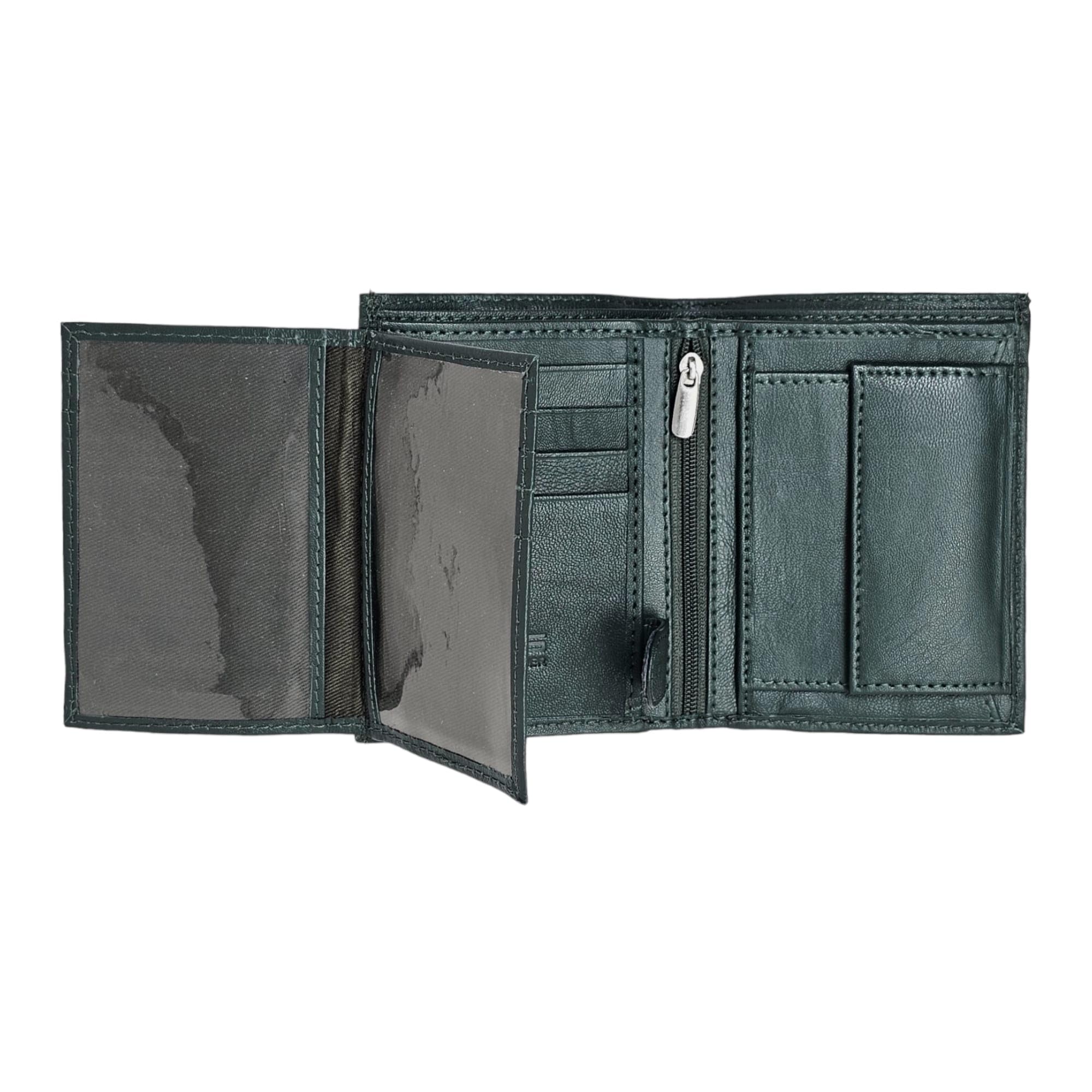 Premium Genuine Leather RFID Blocking Bifold Wallet for Men - Soft & Durable with 3 ID Windows, 2 Zipper Pockets & Coin Compartment | Slim Card Holder Wallet for Everyday Carry, Business & Travel