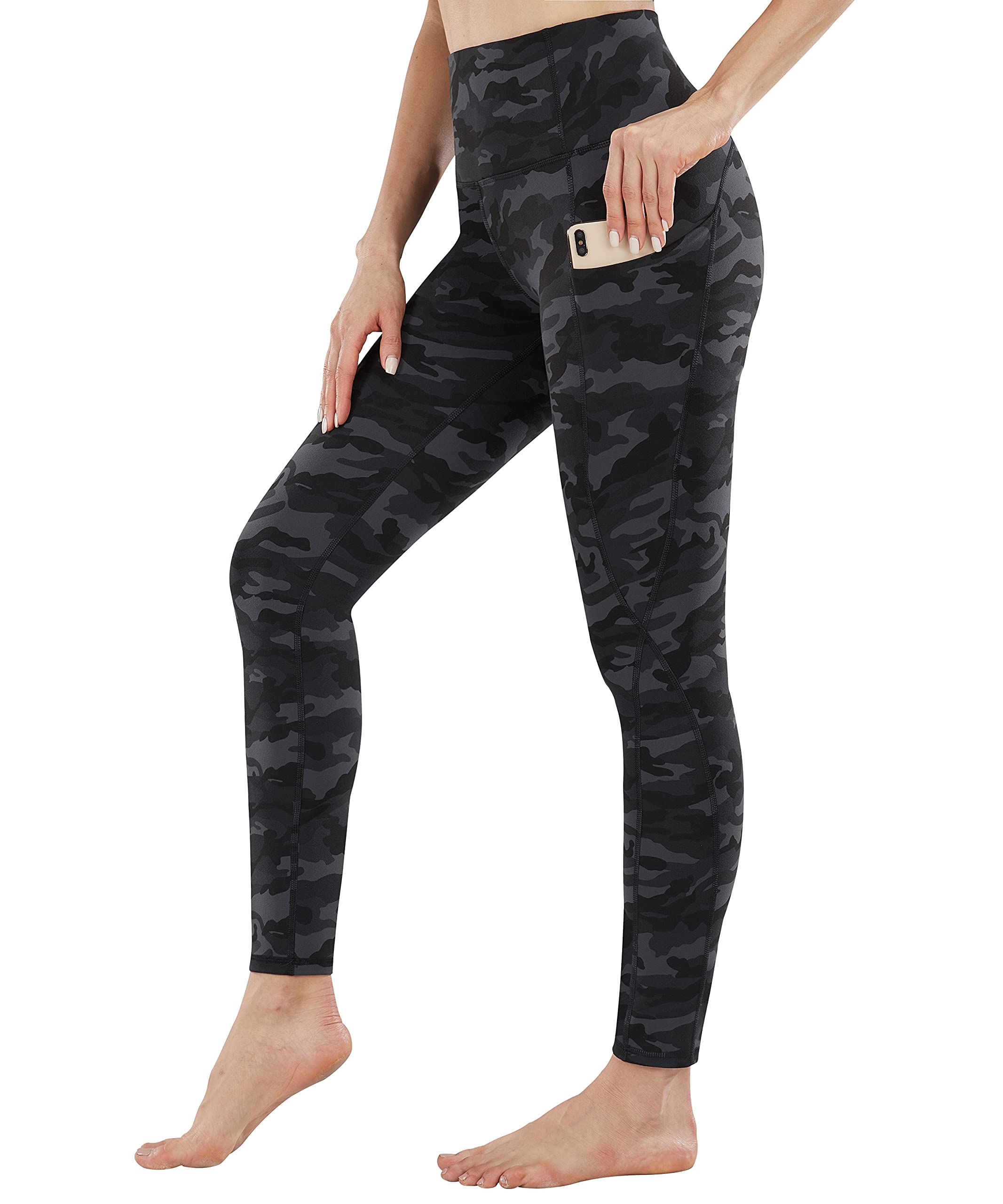 PHISOCKAT High Waist Yoga Pants for Women with Pockets - Tummy Control Workout Leggings | Comfortable Gym, Running, Yoga & Lounge Wear