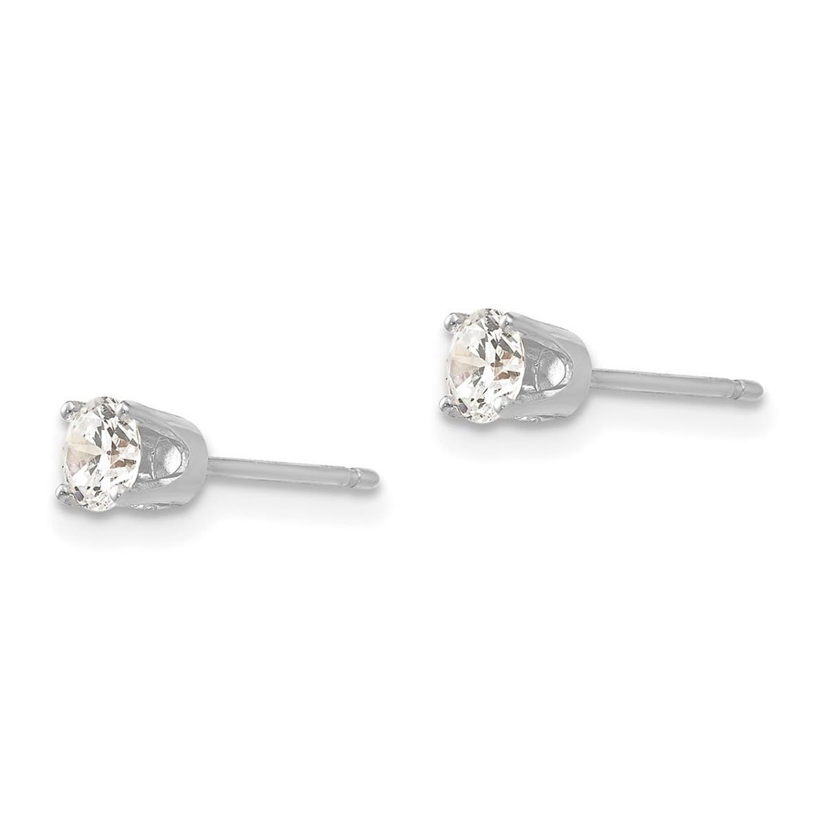 14K Gold CZ Cubic Zirconia Stud Earrings for Women - Simulated Diamond Earrings in White Gold & Yellow Gold | Perfect for Weddings, Parties & Everyday Elegance