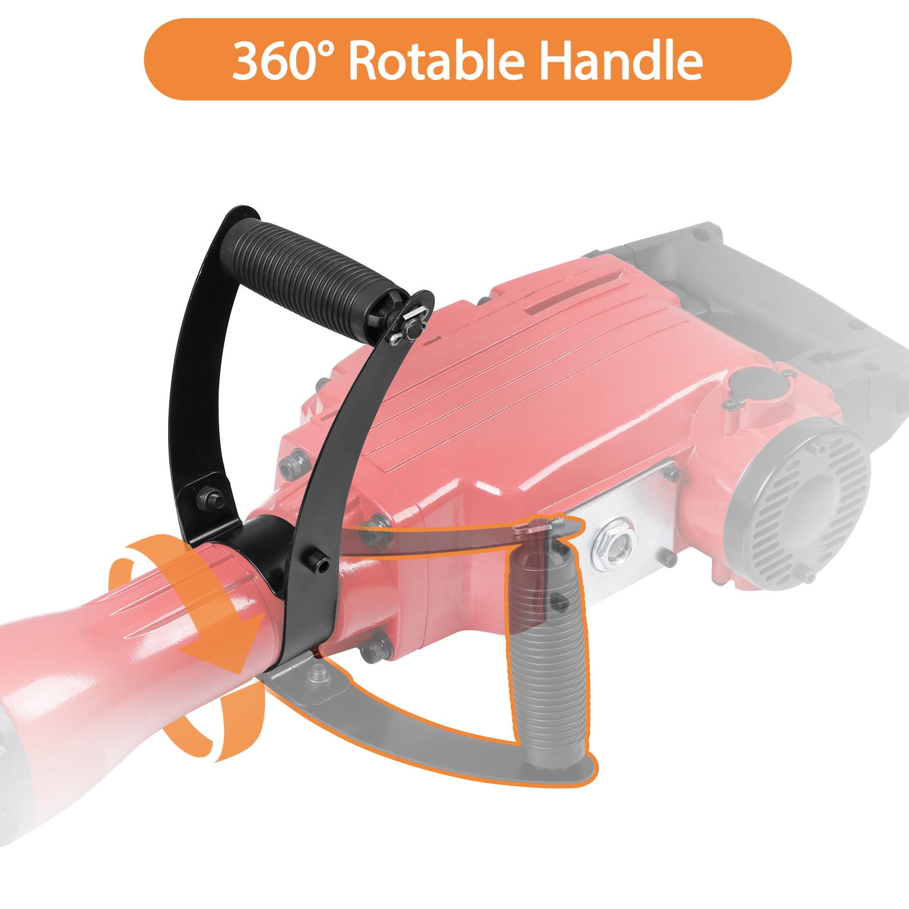2200W Heavy Duty Electric Demolition Jack Hammer Drill - Concrete Breaker with 2 Chisels & 2 Punches - Includes Carrying Case & Safety Gloves - Perfect for Construction, Road Repair & Home Renovation Projects