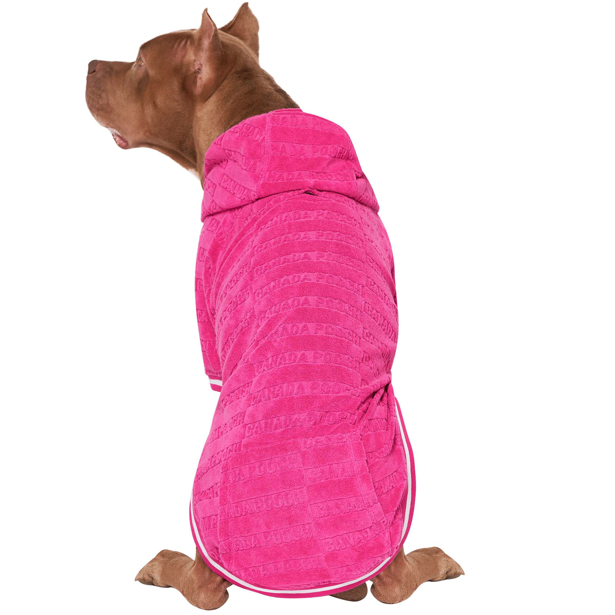 Canada Pooch Beach Bum Towel Hoodie for Dogs - Pink Dog Hooded Towel for Swimming, Bath & Outdoor Adventures - Quick Dry Pet Wear for Beach, Pool & Travel