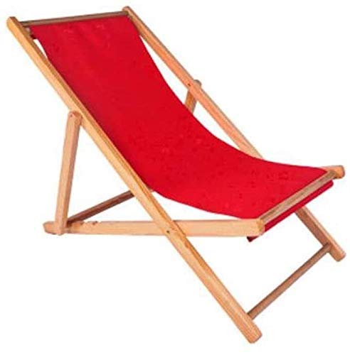 **Wooden Folding Deck Chair - Portable Collapsible Recliner for Balcony, Beach, Pool & Patio - Zero Gravity Sun Lounger & Siesta Chaise Longue - Perfect for Relaxing Outdoors**