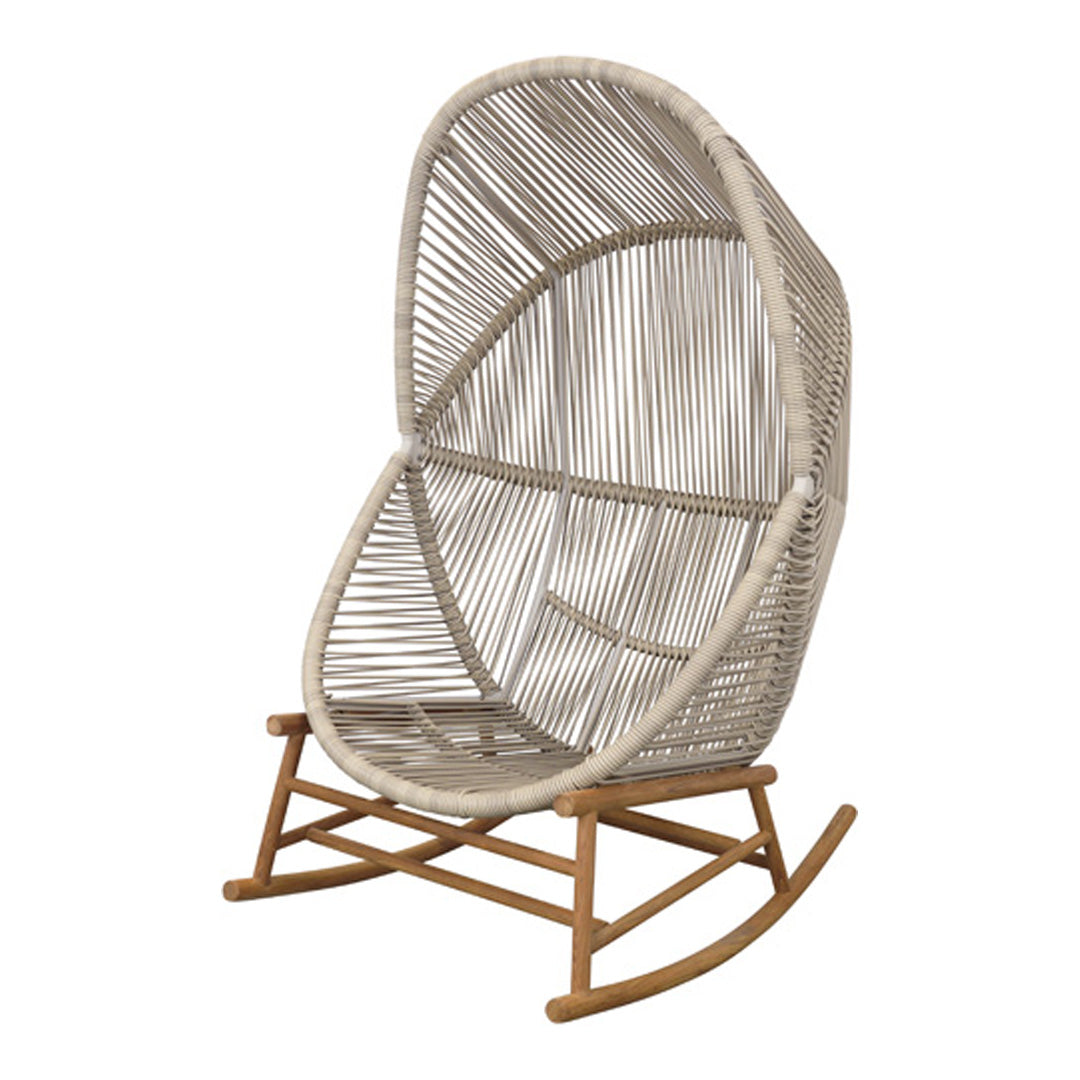 Hive Rocking Chair - Modern Wooden Rocking Chair for Living Room, Nursery, or Patio - Comfortable & Stylish Home Decor for Relaxing & Nursing