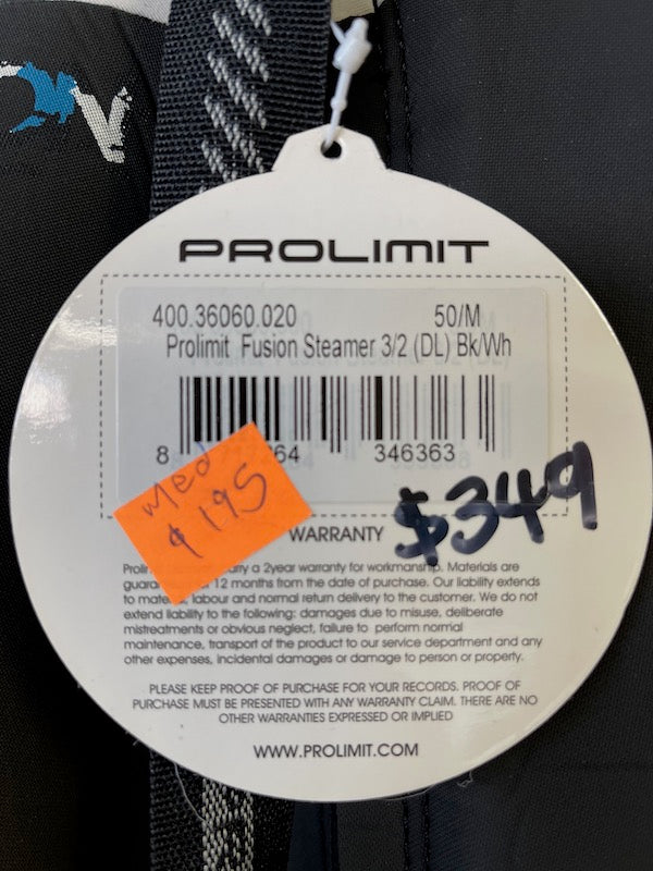 Prolimit Fusion Steamer 3/2mm Wetsuit for Men - Premium Neoprene Surfing & Diving Suit - Warm & Flexible for Cold Water Surfing, Scuba Diving & Water Sports
