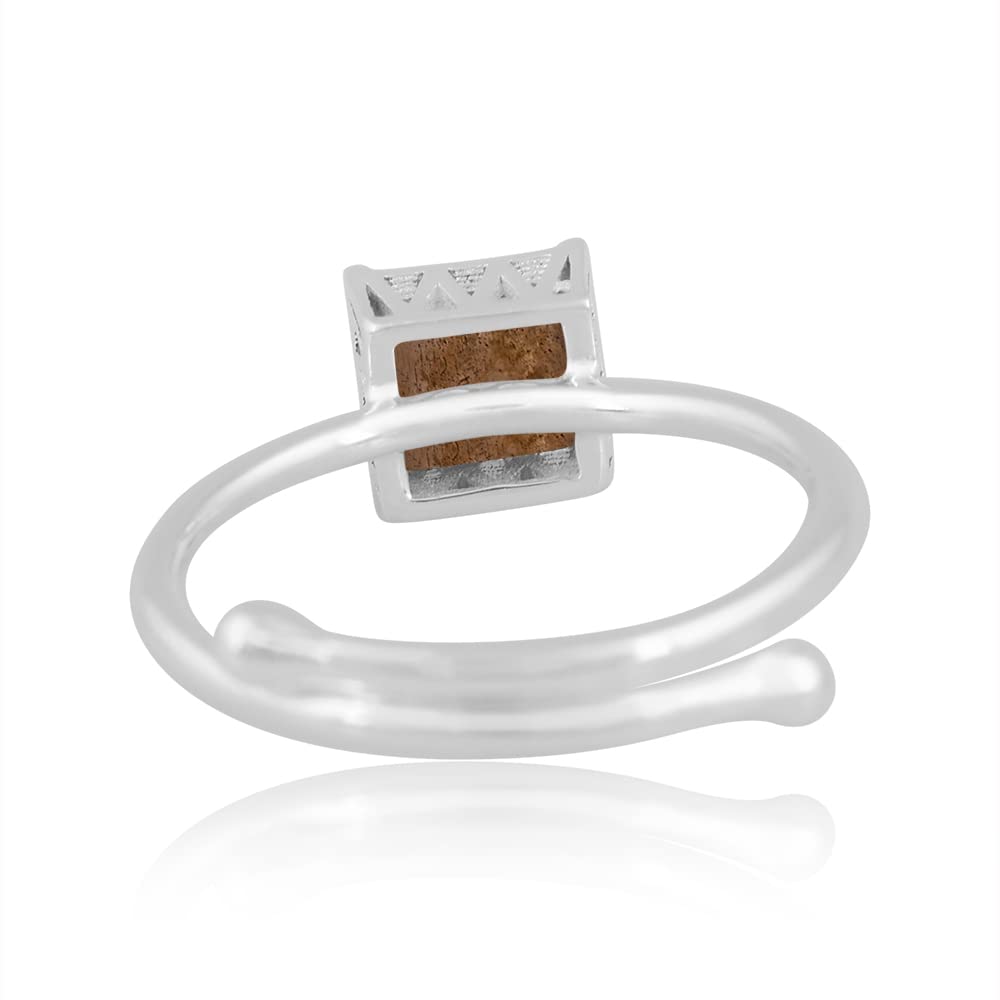 PANOPLY Labradorite 925 Sterling Silver Ring for Women - Perfect Gift for Mom from Daughter or Son, Anniversary, Birthday, Wedding, Christmas Day, Everyday Wear, Special Occasions (LABRADORITE, Size 10.5)