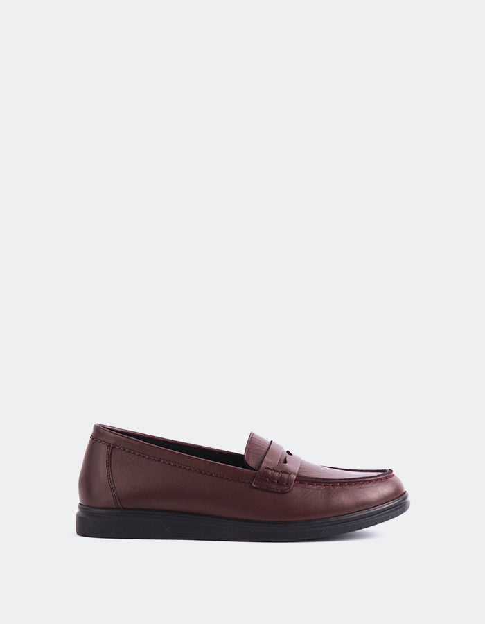 Sperry Burgundy Leather Boat Shoes for Men - Non-Slip Comfortable Deck Shoes for Sailing, Boating & Casual Wear