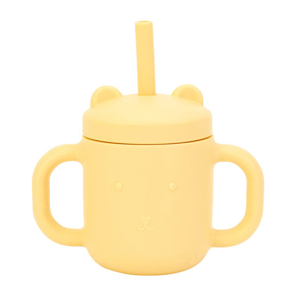 Annabel Trends Mini Sippi Bear with Handles - Adorable Lemon-Themed Baby Cup for Toddlers | Perfect for Daycare, Travel & On-the-Go Hydration