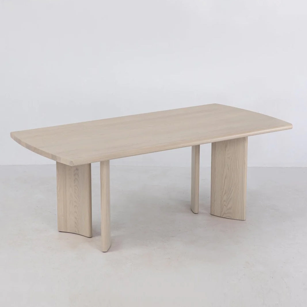 Stylish Crest Dining Table - Modern Wooden Kitchen Table for 6 - Perfect for Family Dinners & Entertaining Guests