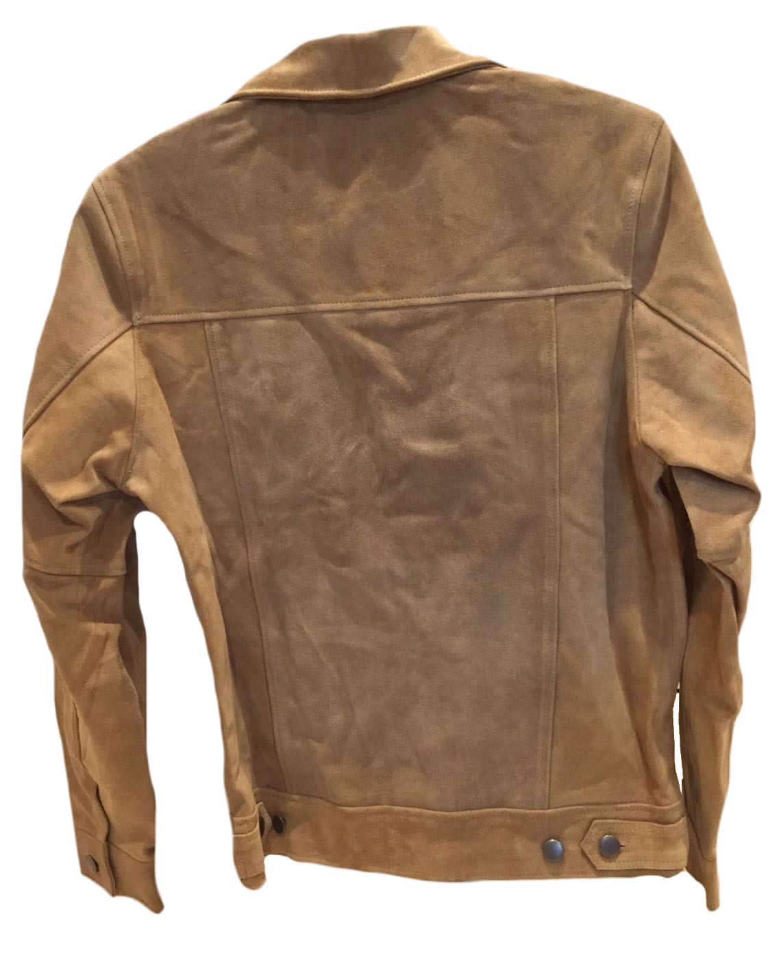 Men's Stylish Suede Leather Buttoned Coat - Winter Fashion Jacket for Casual & Formal Outfits | Perfect for Office, Dates & Outdoor Events