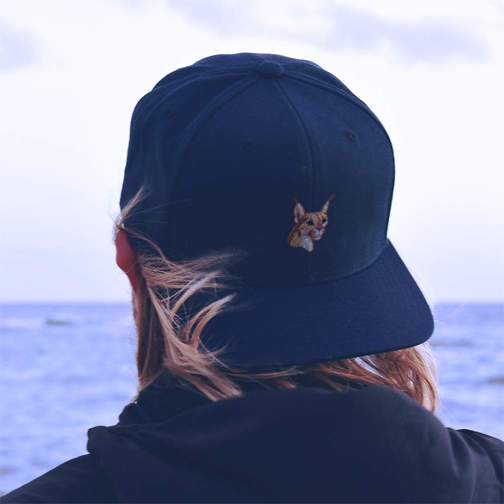 Men's & Women's Wild Animal Baseball Cap - Caracal Embroidery Design for Outdoor Sports & Casual Wear