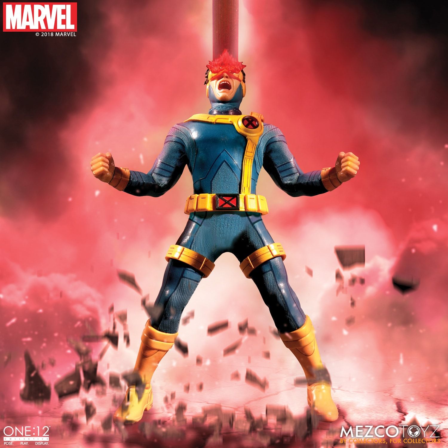 Mezco Toyz One:12 Collective Marvel Comics X-Men Cyclops 1/12 Scale Action Figure - Premium Collectible for Display & Marvel Fans