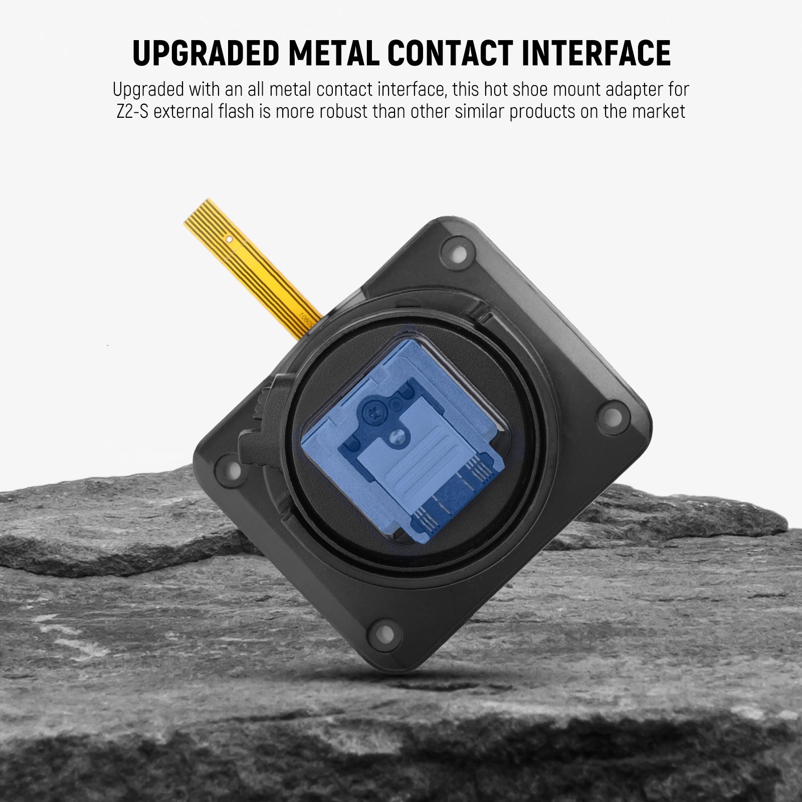 NEEWER Hot Shoe Replacement for Z2 S Round Head Flash Speedlite - Compatible with DSLR & Mirrorless Cameras - Durable Aluminum Alloy Mount - Perfect for Photography, Studio Lighting & On-Location Shoots