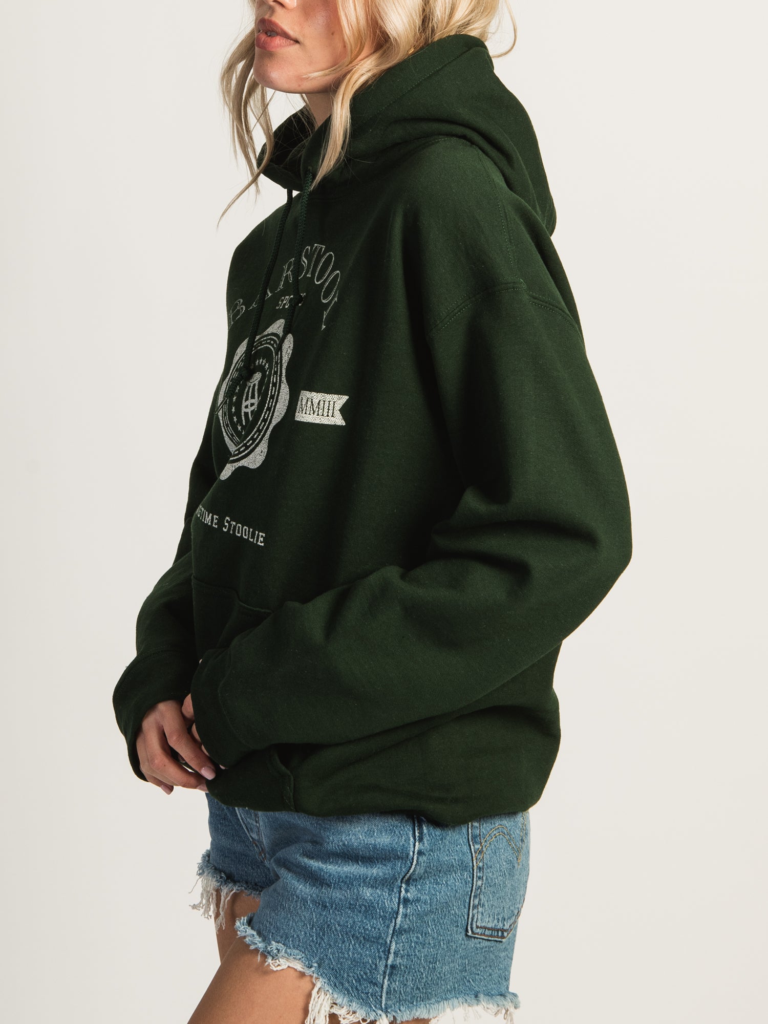 Barstool Sports BSS Badge Pullover Hoodie - Men's & Women's Casual Sweatshirt for Lounge, Gym & Outdoor Activities