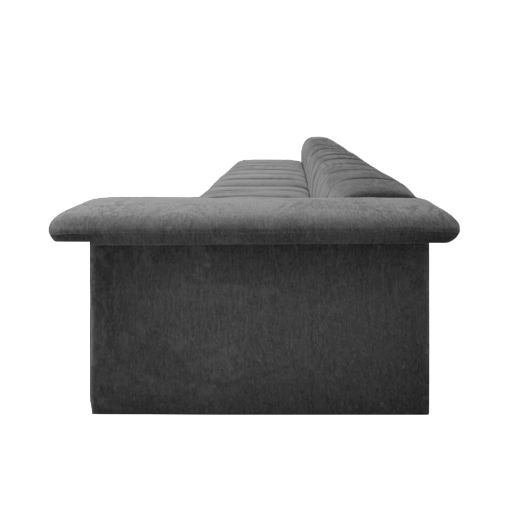 Luxury Marlon Velvet Chaise Sectional Sofa - Modern Upholstered Living Room Furniture for Small Spaces | Perfect for Apartments, Lofts & Home Theater Seating